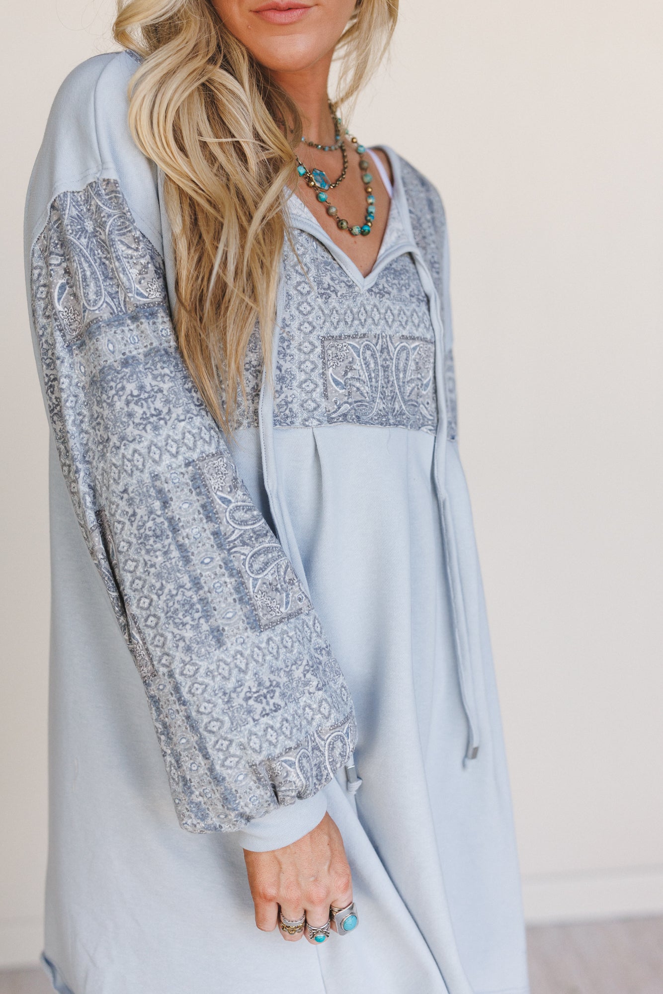 The Nest Sky Light Dress - Blue Multi