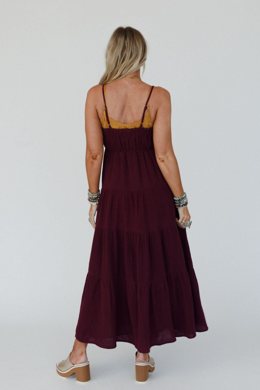 Maven Smocked Maxi Dress - Plum