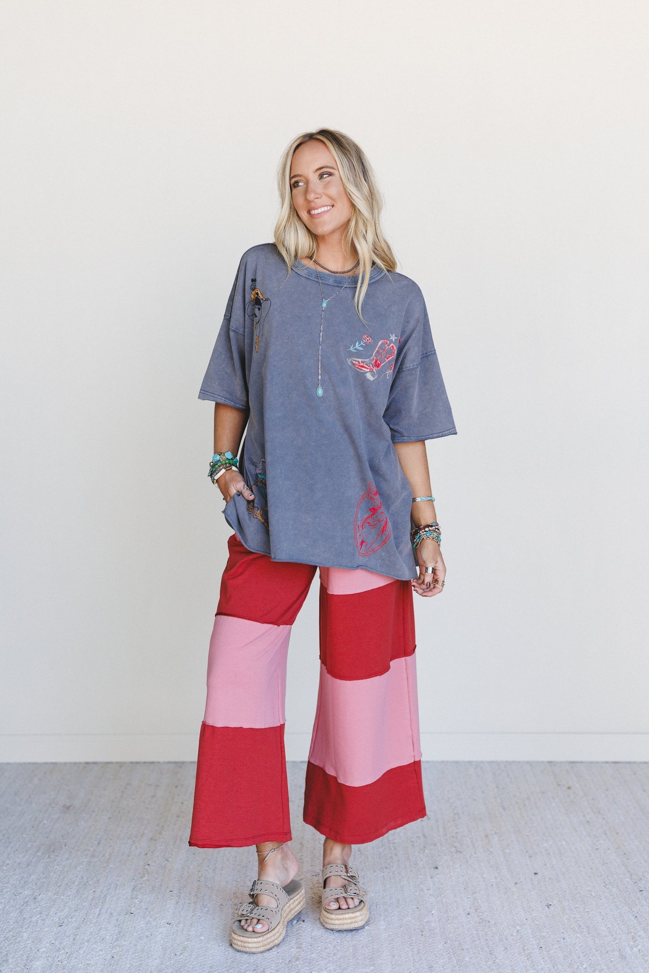 Heart Of A Cowgirl Top - Ash