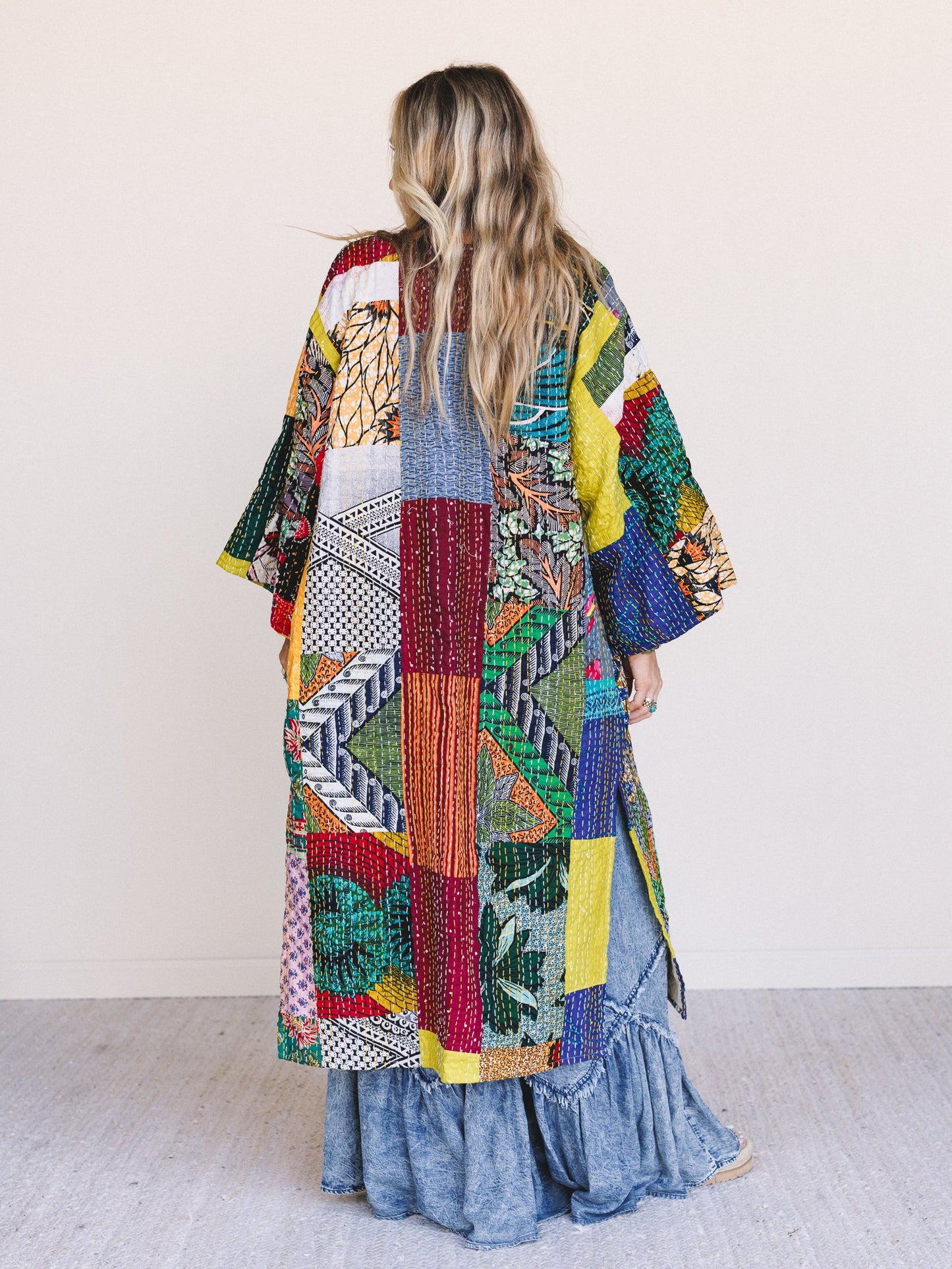 One-of-a-Kind Stargazer Quilted Kimono - Multi