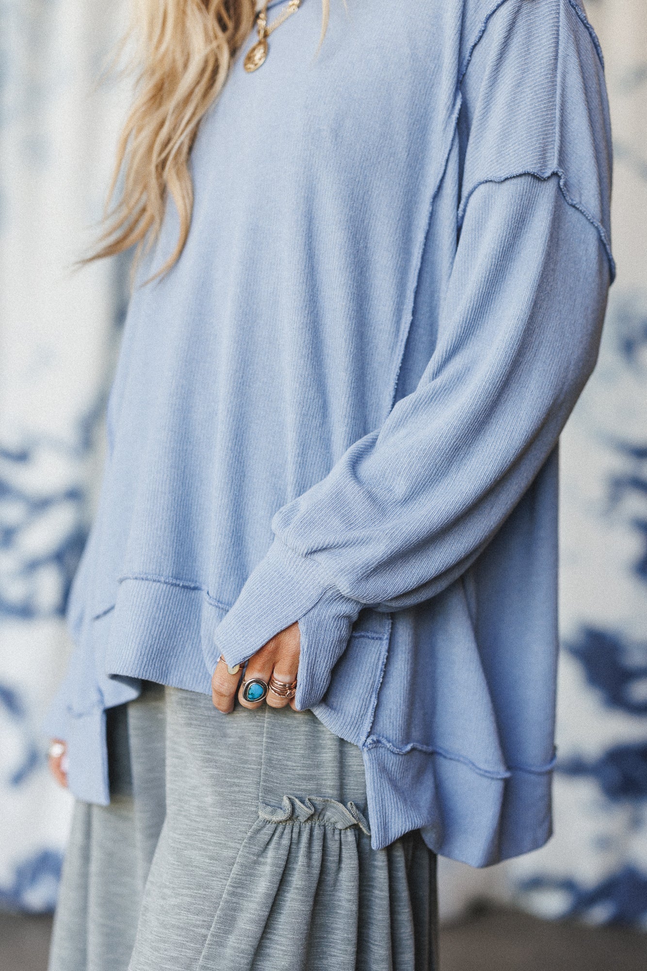 The Nest Sunset Dreamer Top - Denim