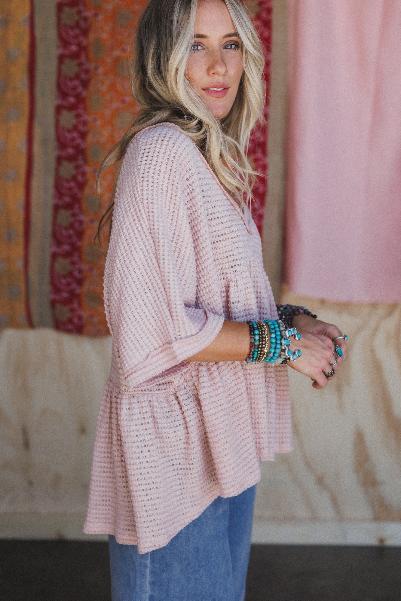 The Nest Lush Drift Top - Dusty Rose