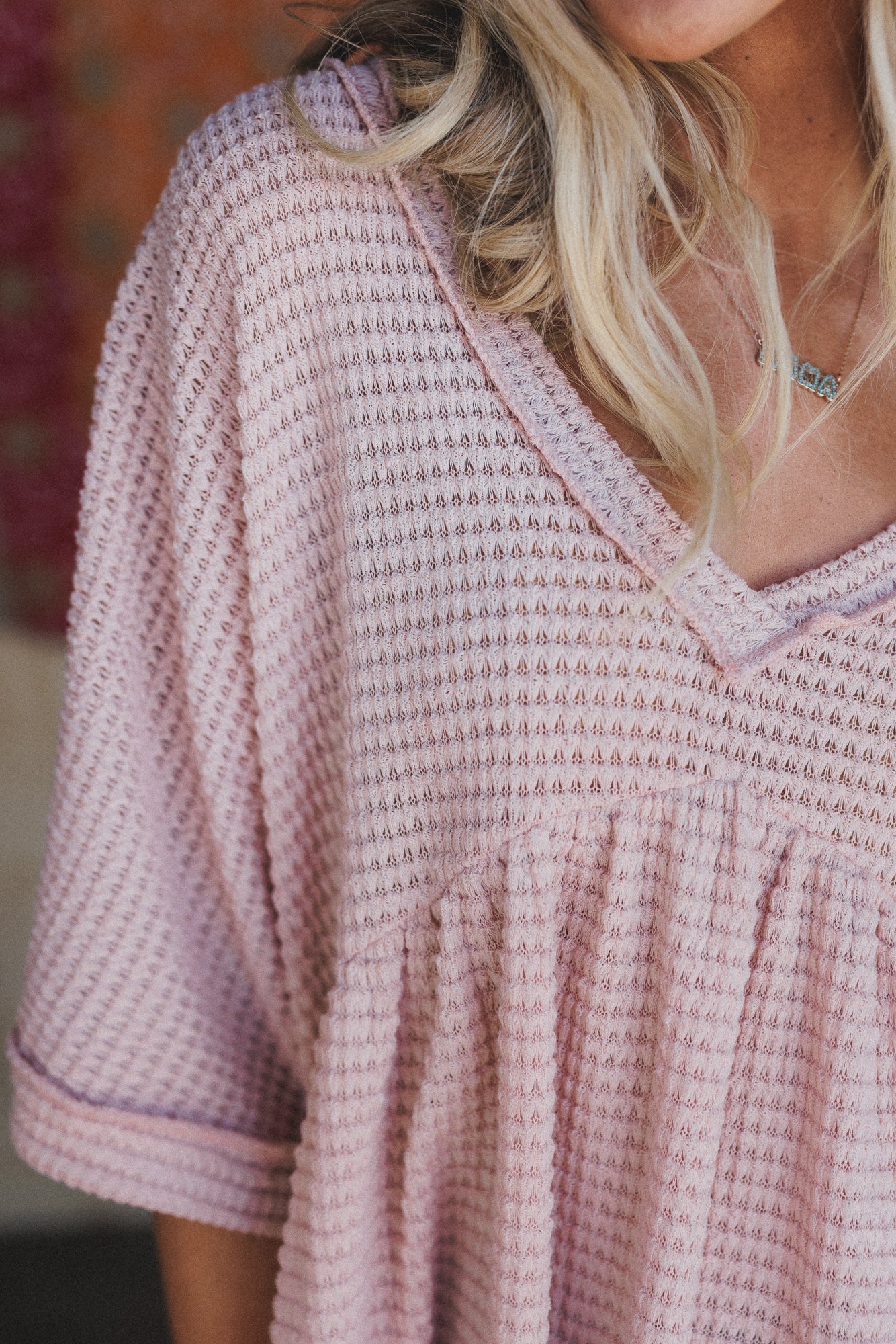The Nest Lush Drift Top - Dusty Rose
