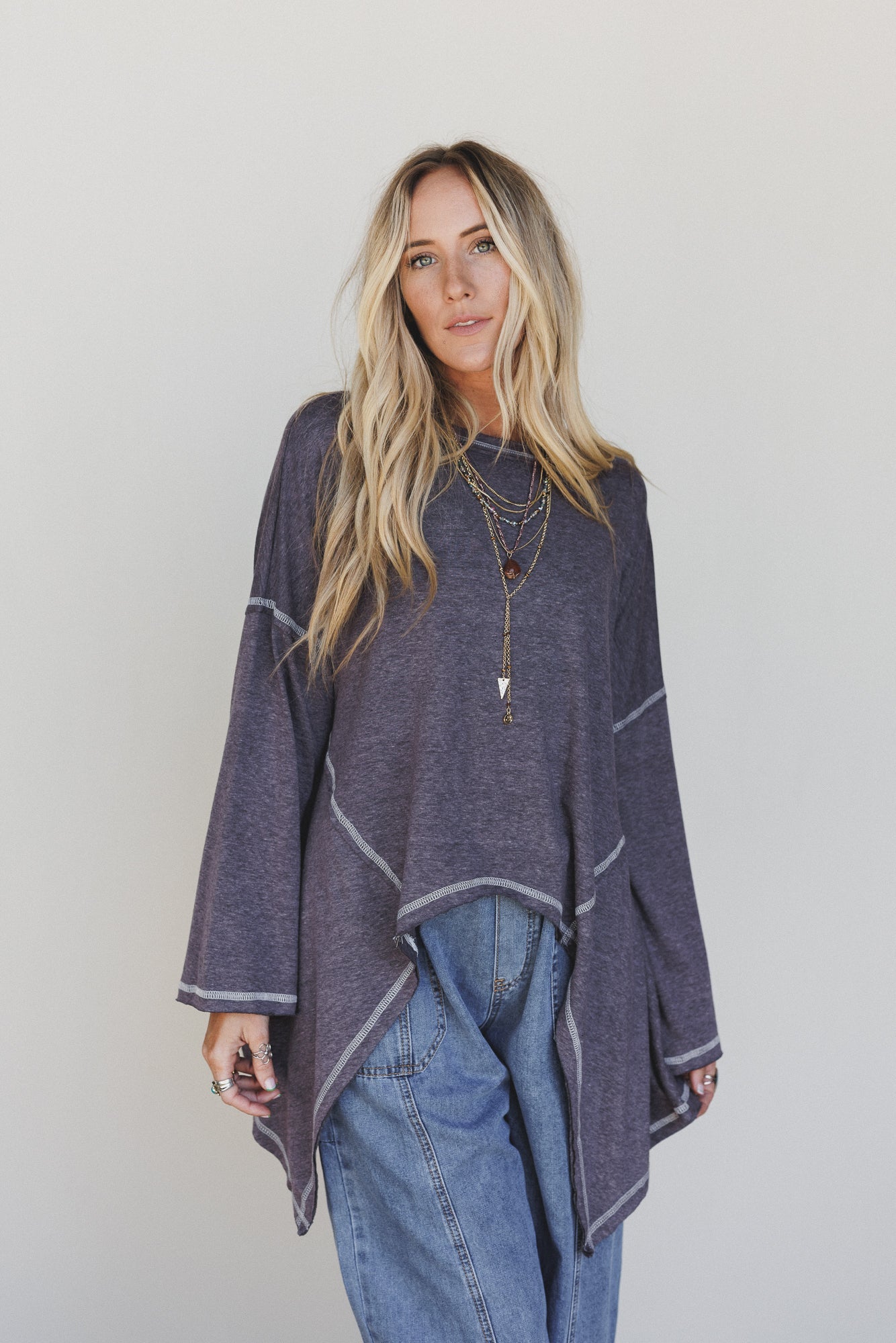 The Nest Soft Intentions Top - Charcoal