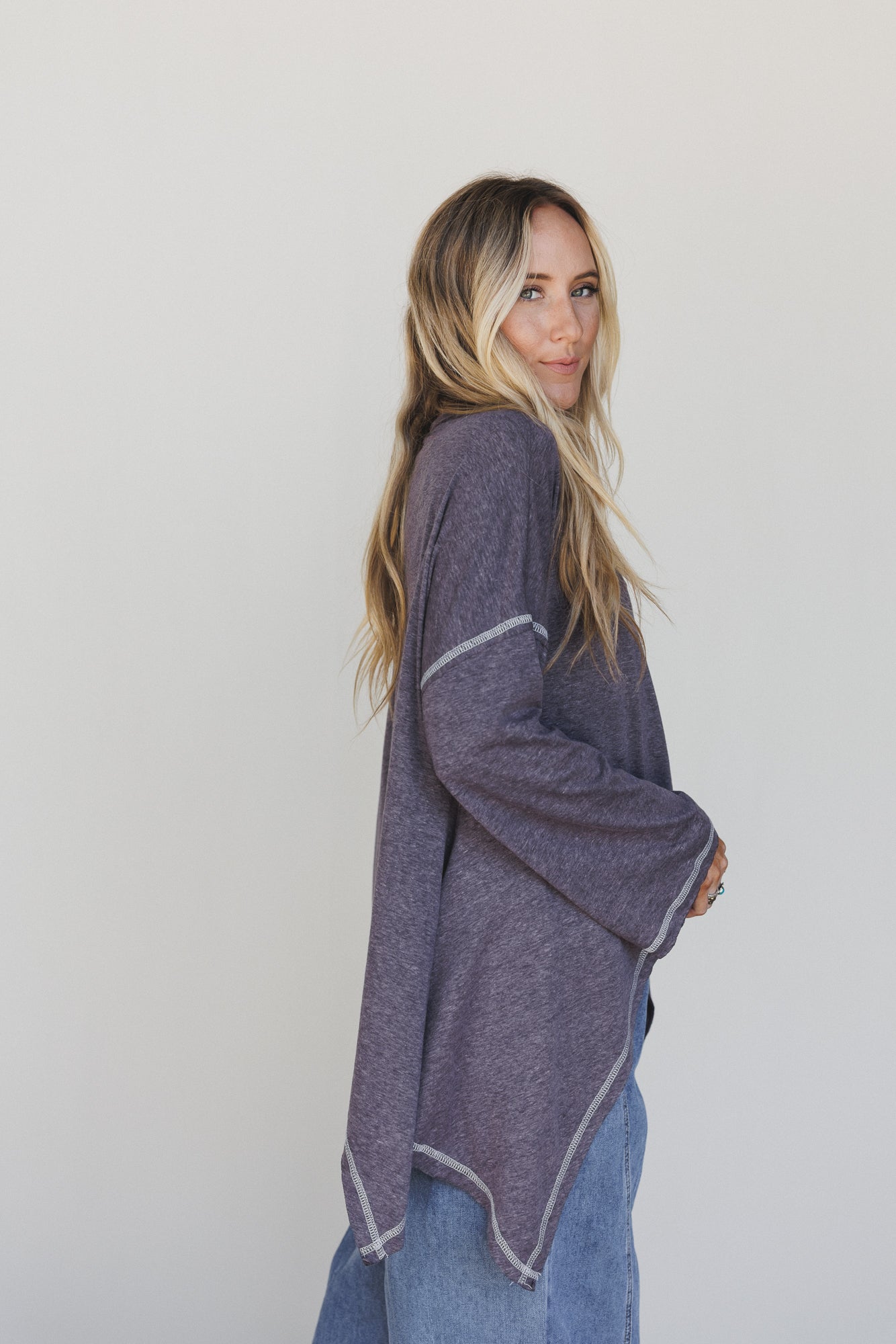 The Nest Soft Intentions Top - Charcoal