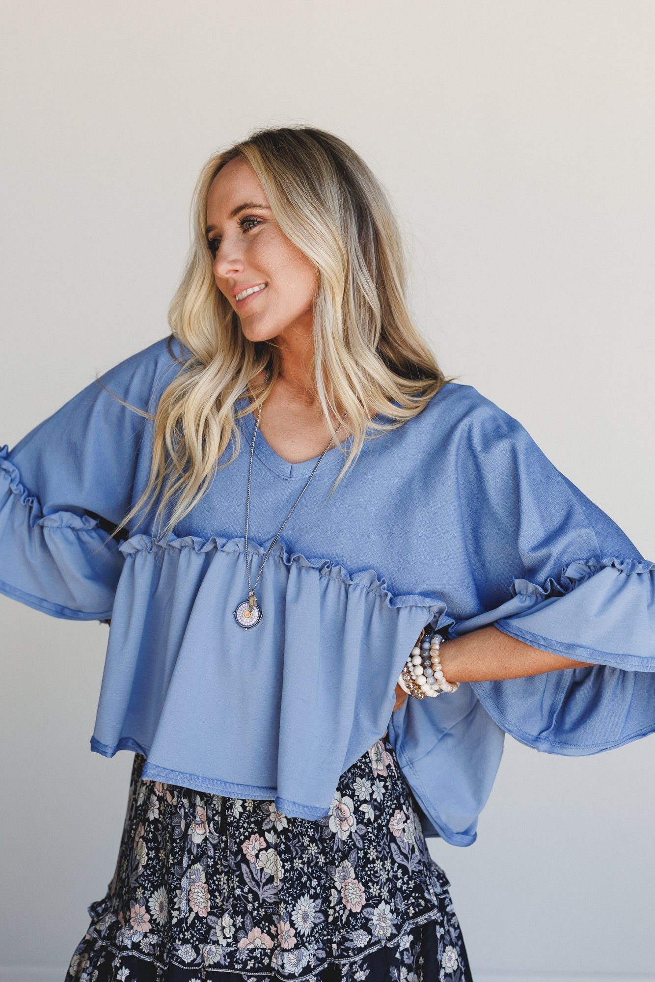The Nest Timeless Way Top - Denim