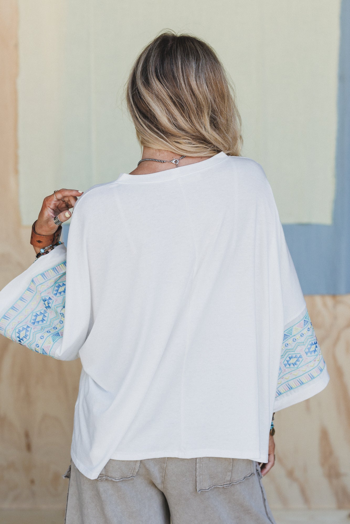 The Nest Just Believe Print Top - Ivory