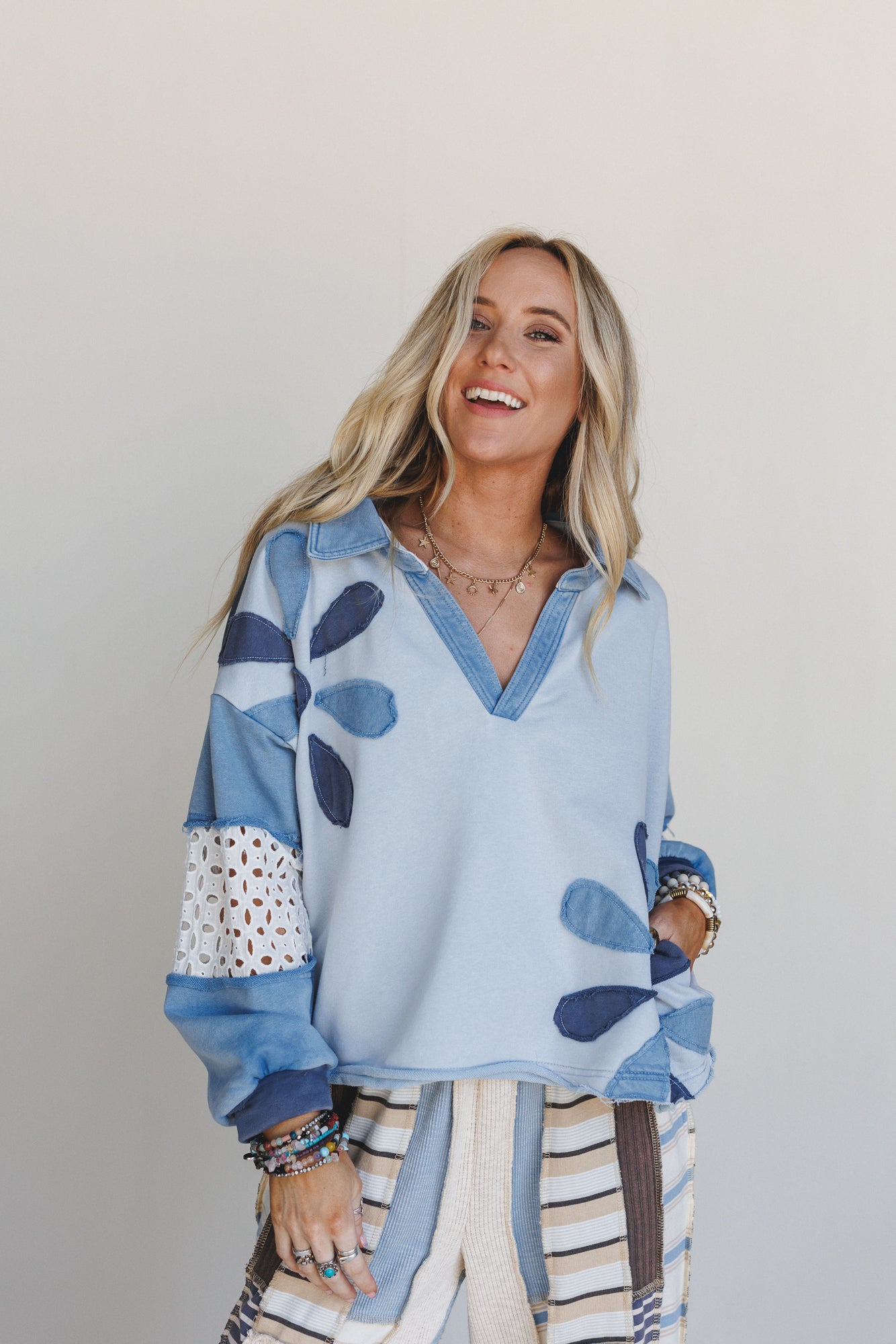 Petal Wish Top - Blue