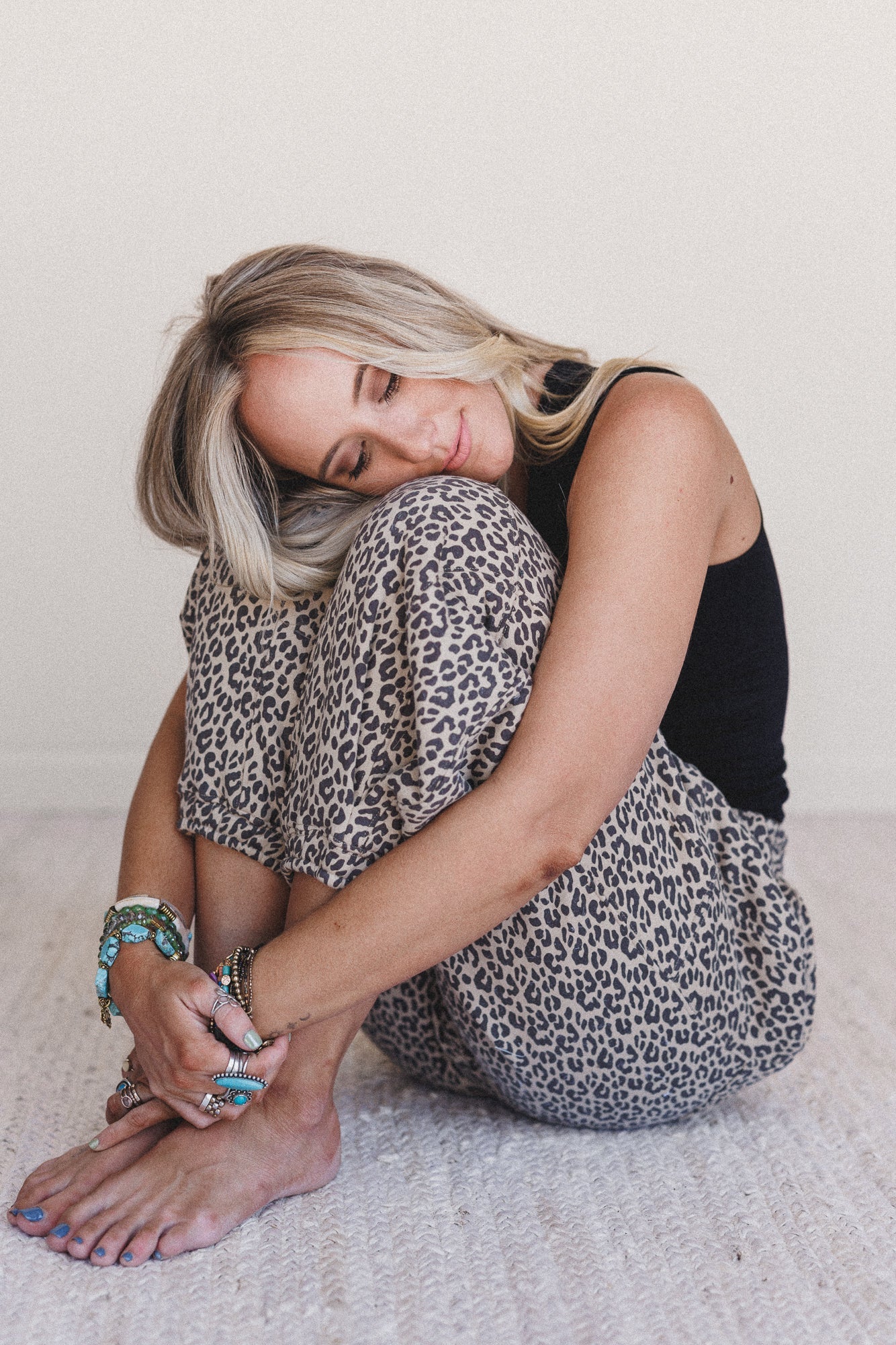 Wildcat Leopard Pants - Black