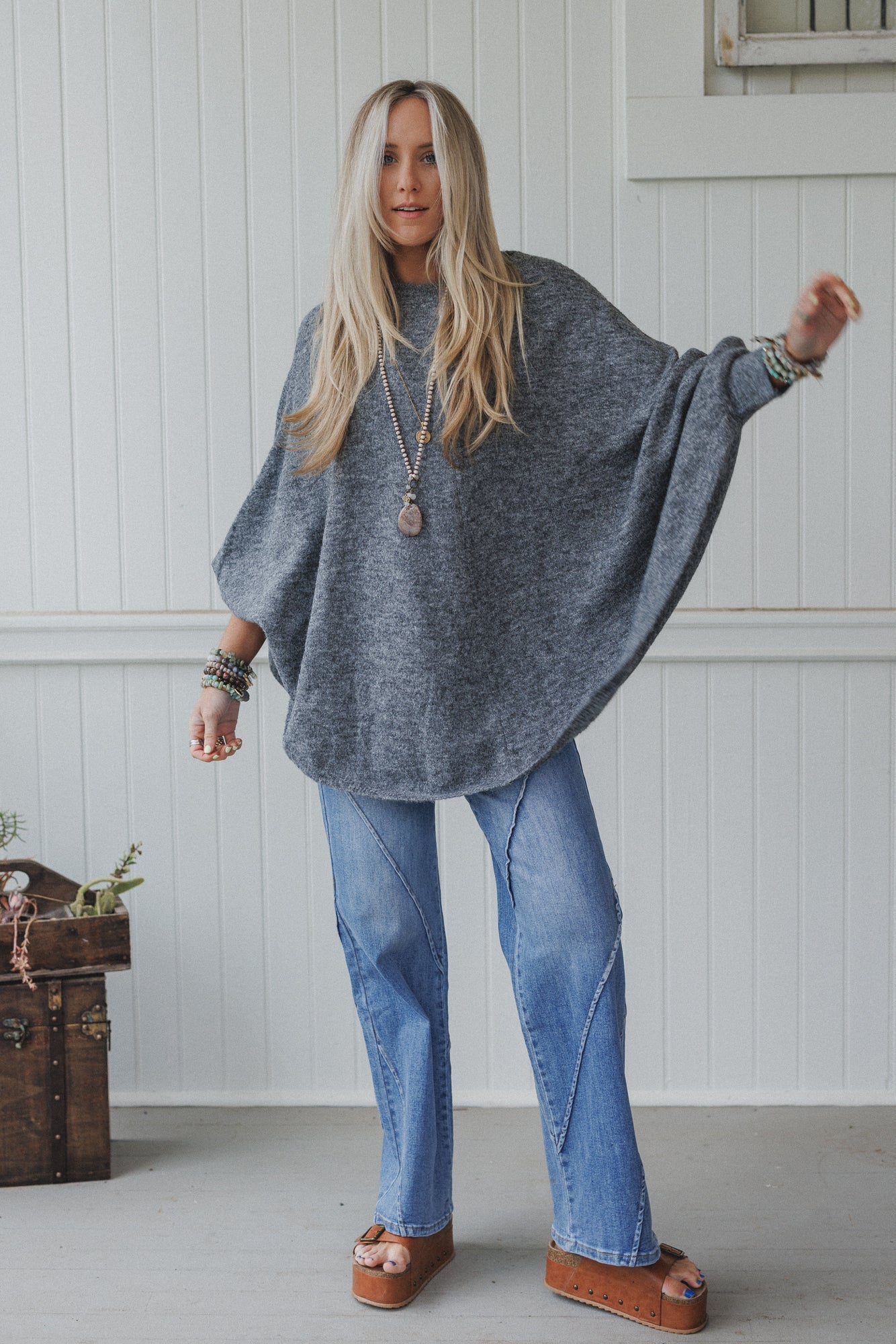 The Nest Gwyneth Sweater - Charcoal