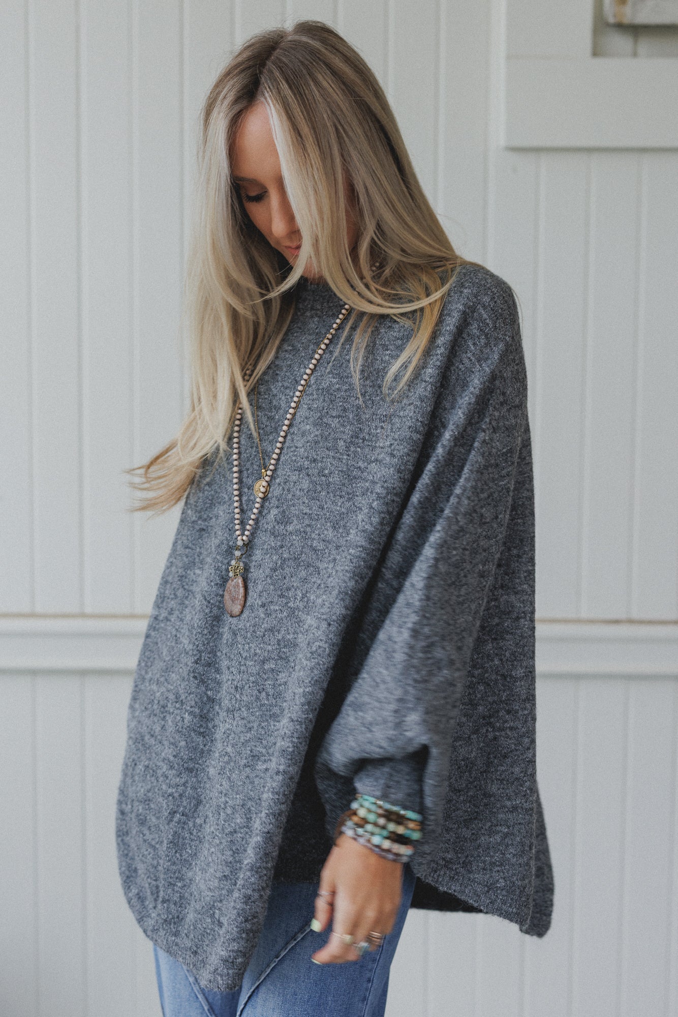 The Nest Gwyneth Sweater - Charcoal