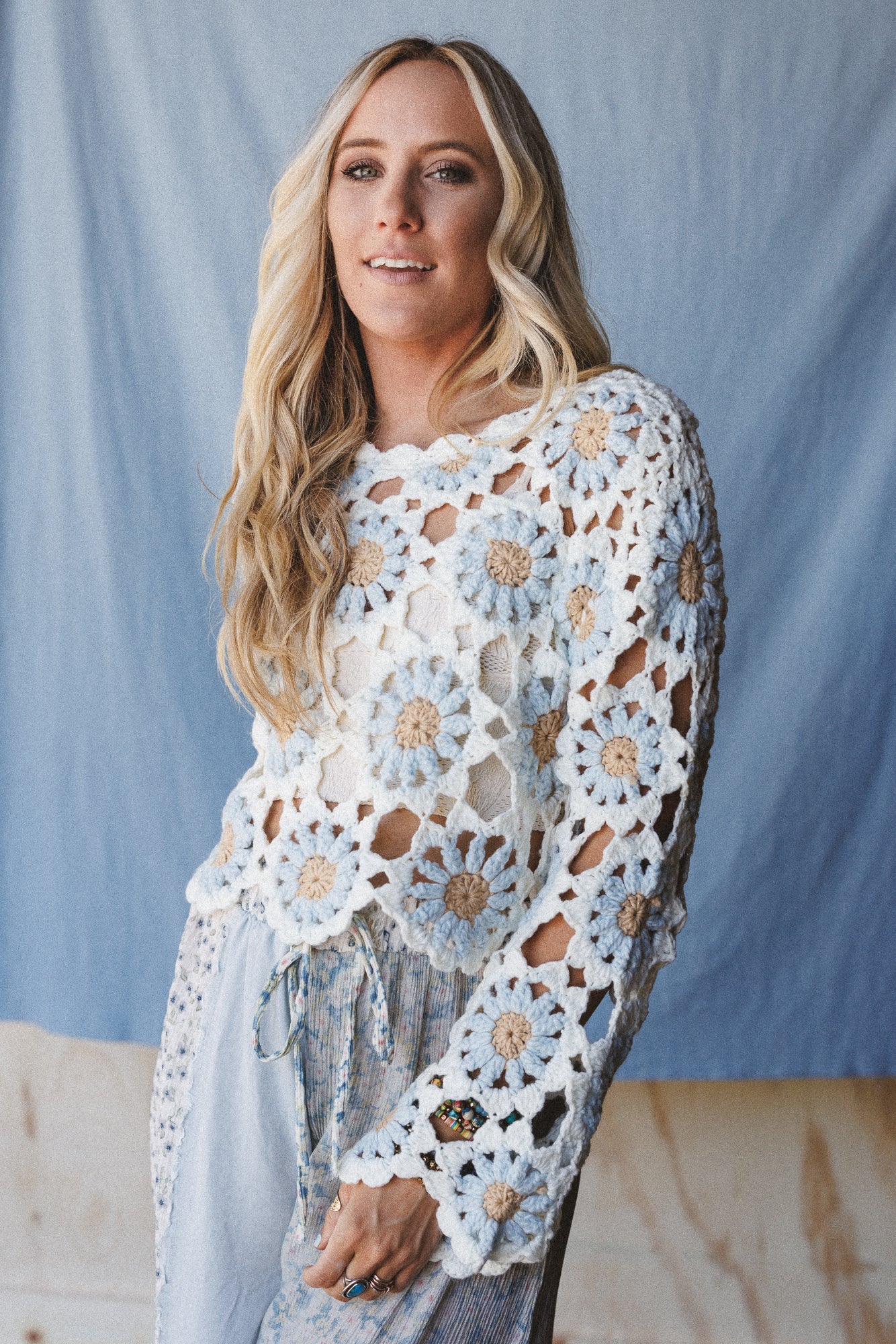 The Nest Free To Dream Crochet Top - Ivory