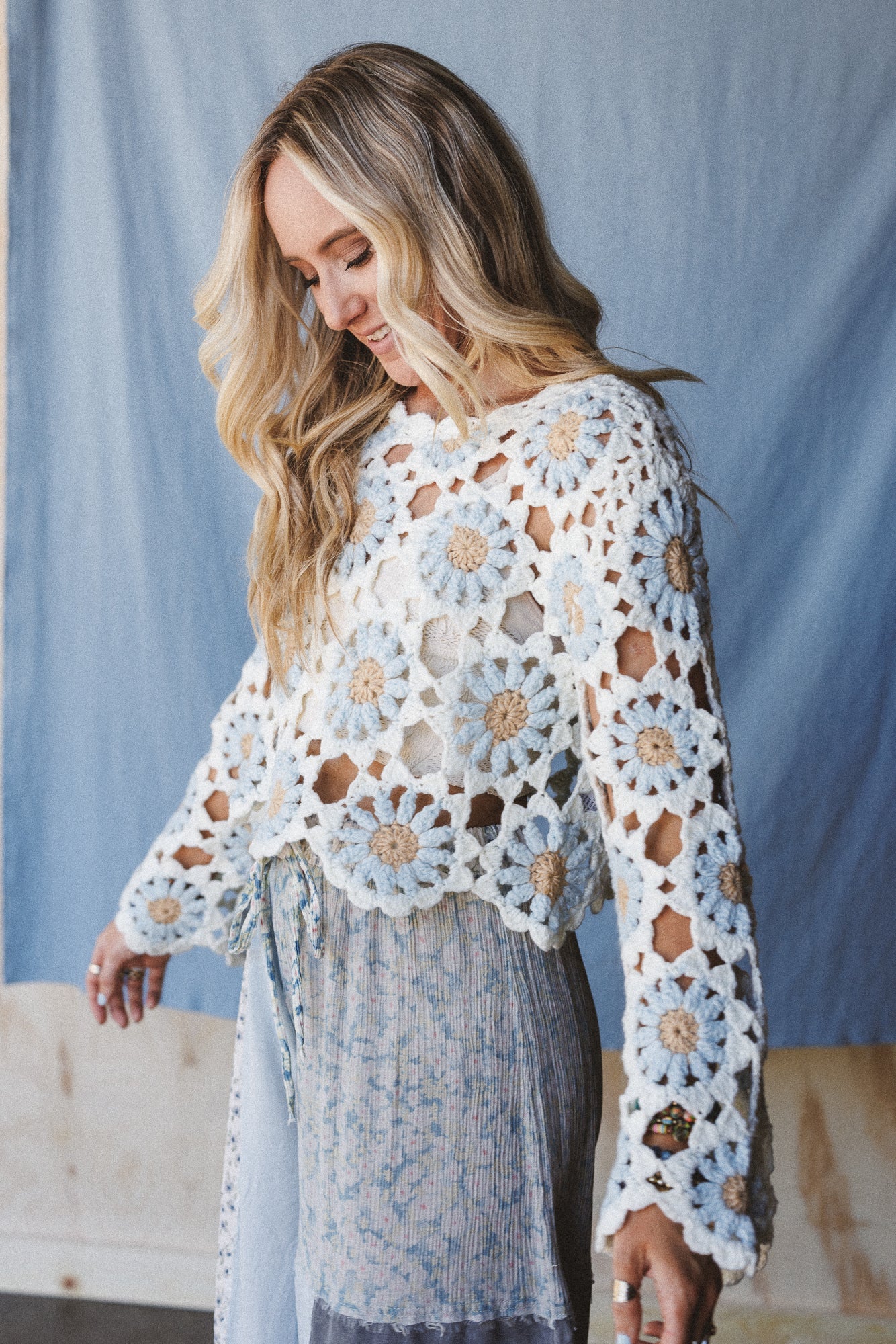 The Nest Free To Dream Crochet Top - Ivory