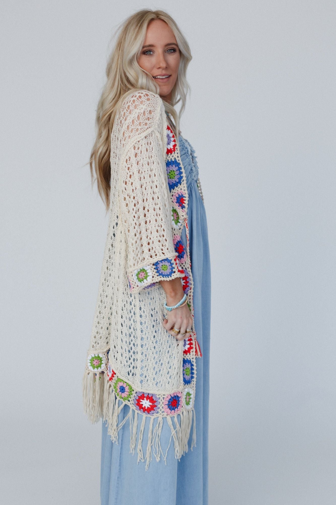 Artful Allure Cardigan - Cream
