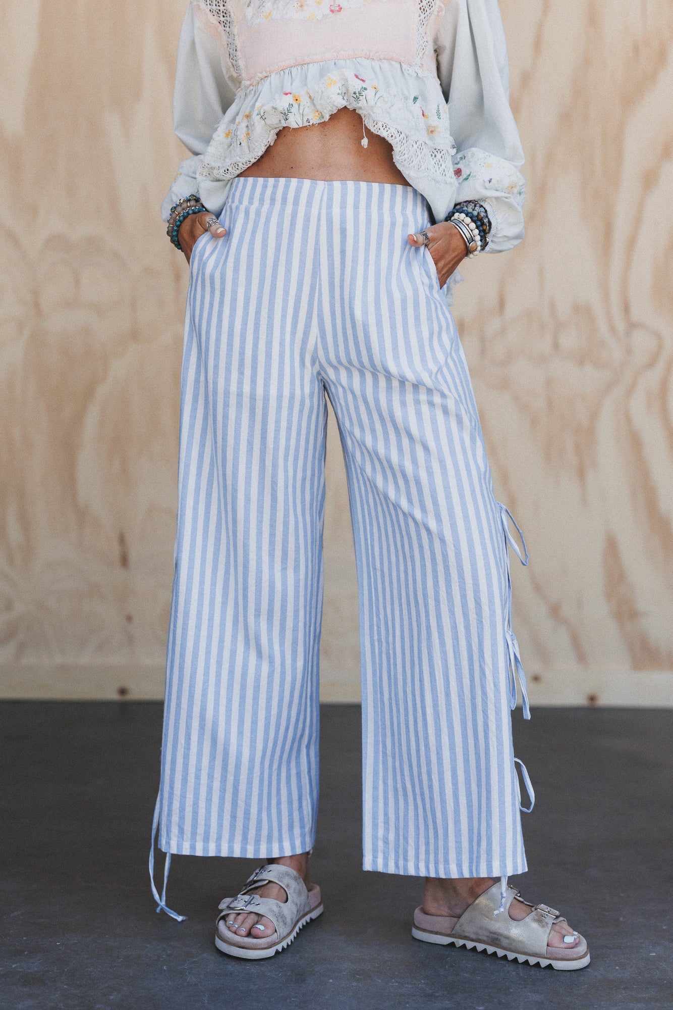 Lighthouse Striped Pants - Blue Multi