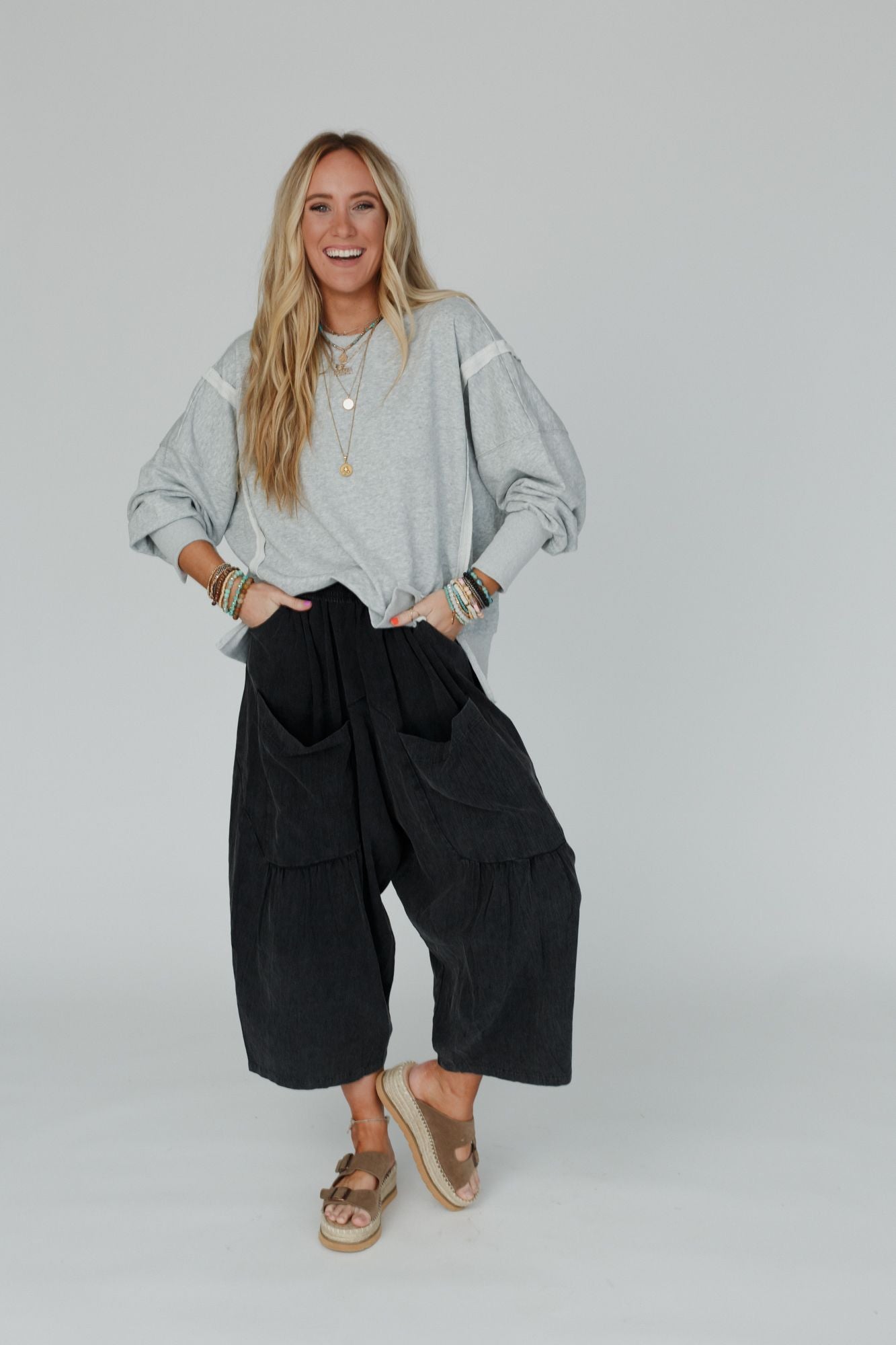 Work It Out Sweatshirt - Heather Gray