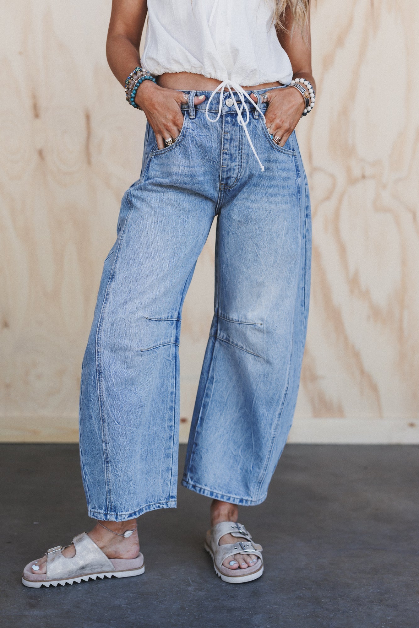 Somerton Barrel Jeans - Denim