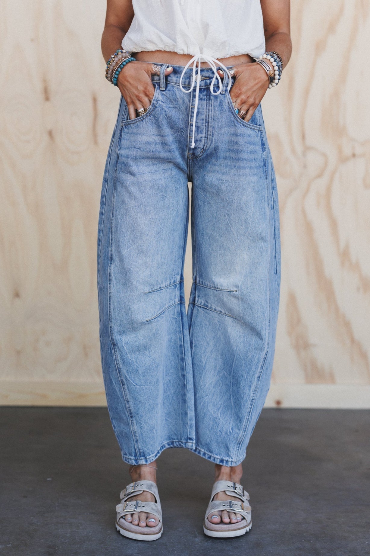 Somerton Barrel Jeans - Denim