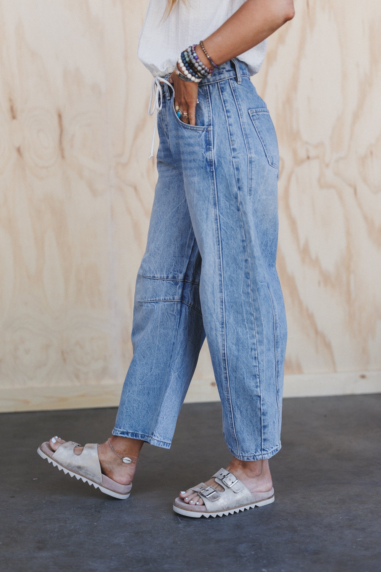 Somerton Barrel Jeans - Denim