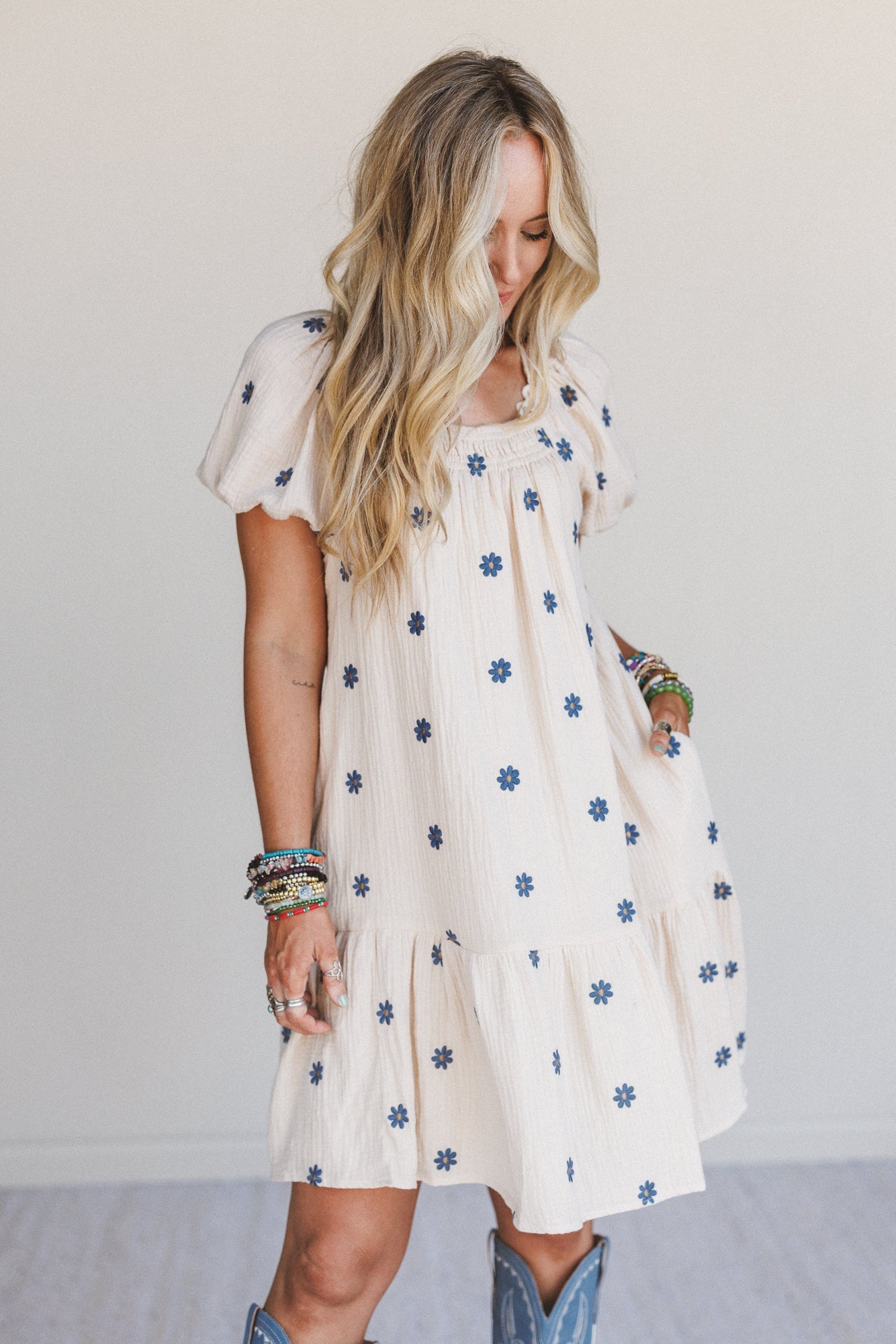 Savanna Spots Maxi Dress - Natural