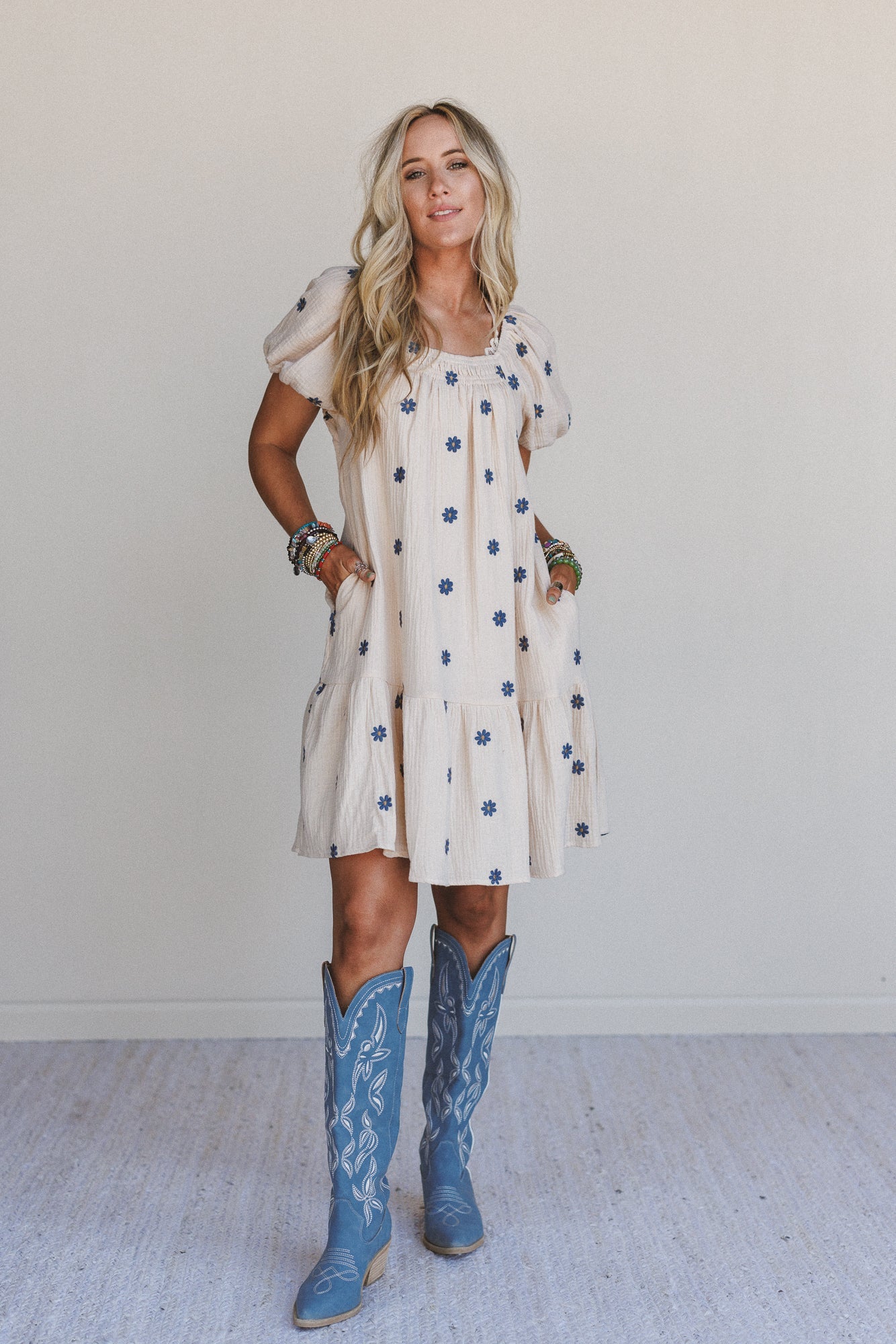 Savanna Spots Maxi Dress - Natural