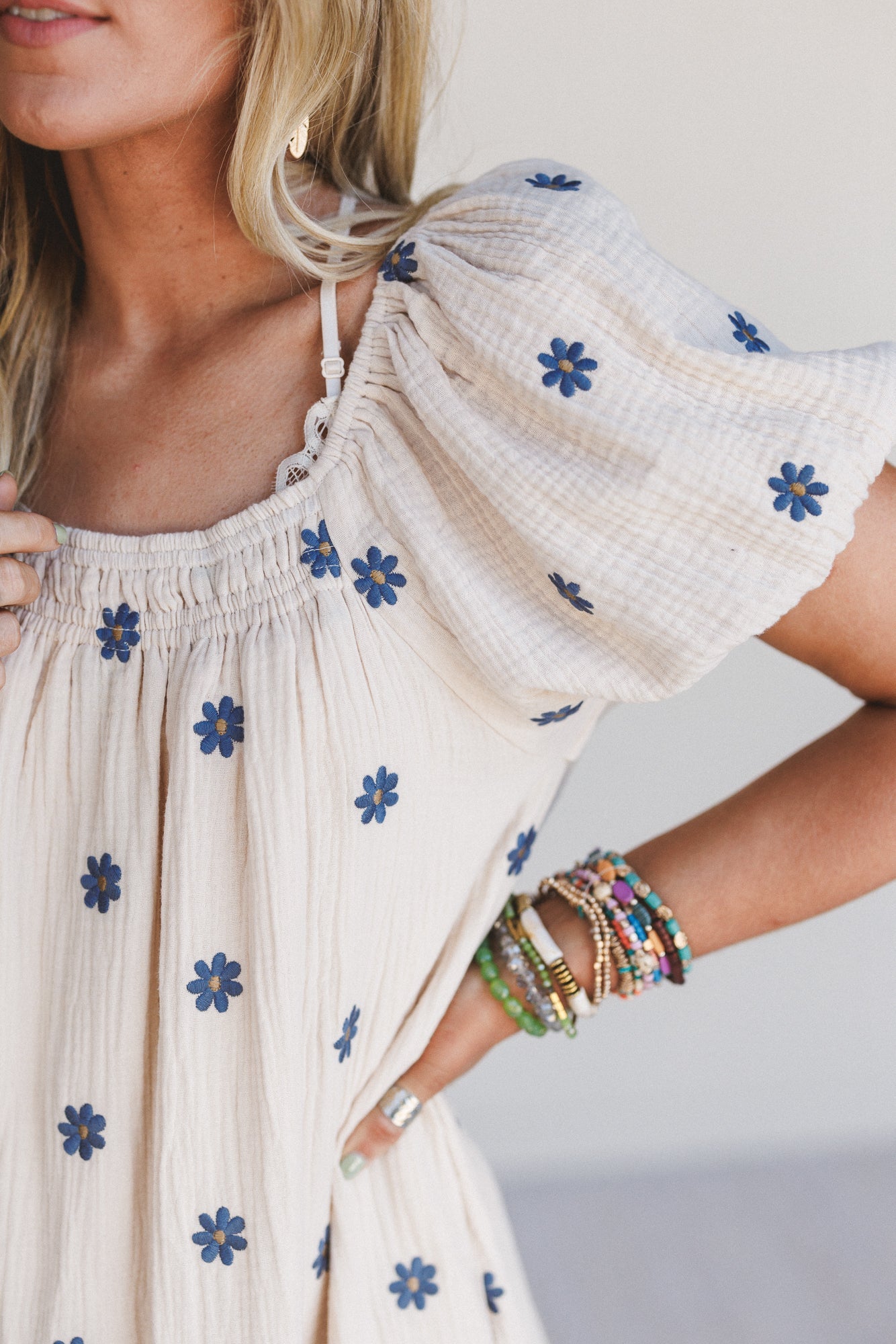 Savanna Spots Maxi Dress - Natural