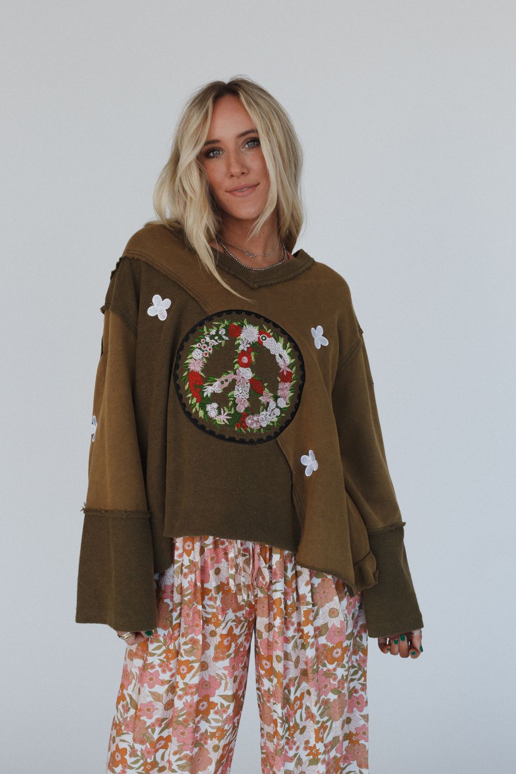 Peaceful Embrace Sweater - Olive