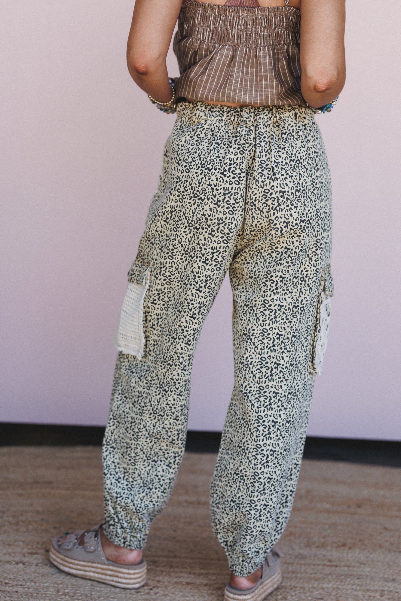 City Sky Distressed Pants - Leopard