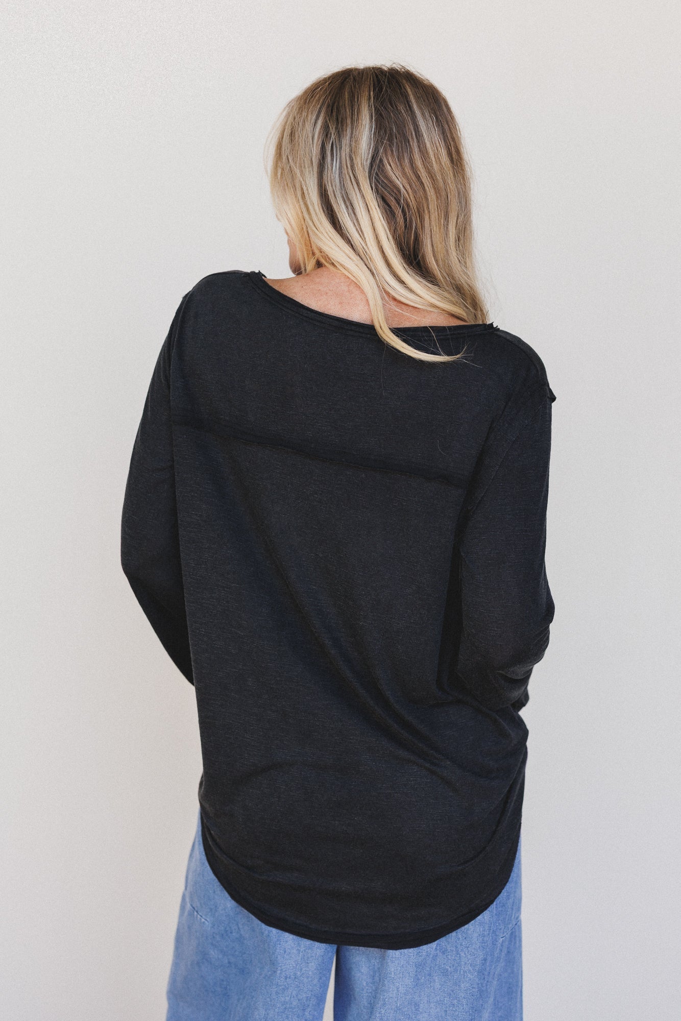 Right On Tee Longsleeve Shirt - Black