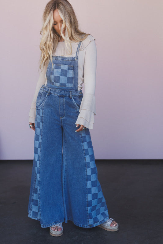 Darling Dream Wide leg Jumpsuit - Light Denim