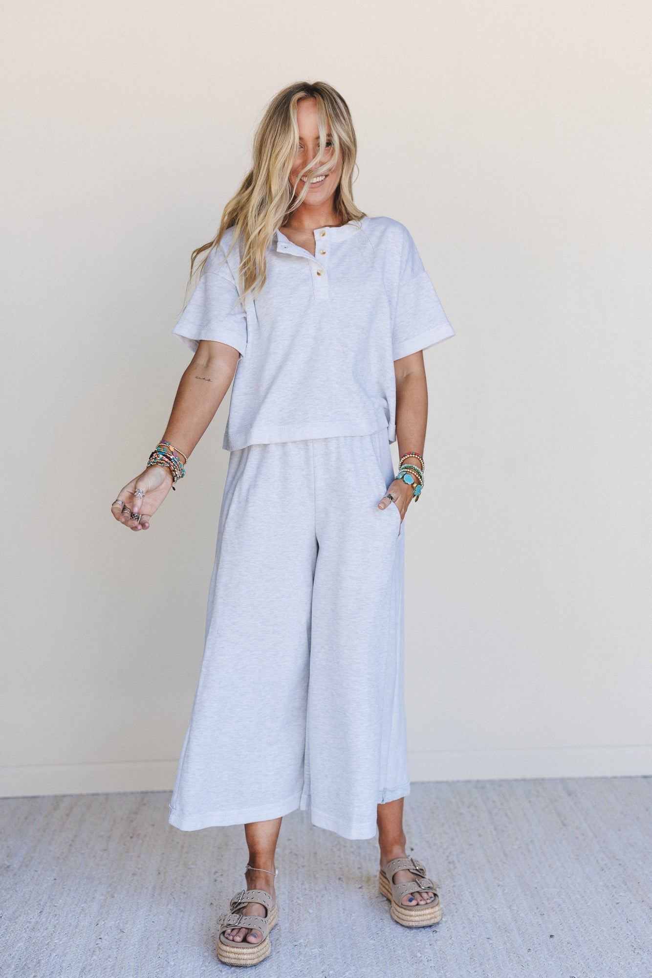 Lina Set - Heather Grey