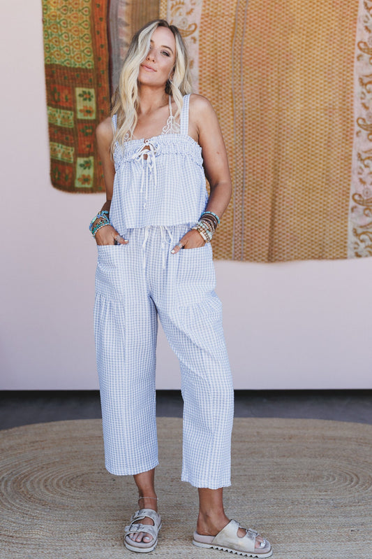Bayside Gingham 2 Piece Bundle - Blue
