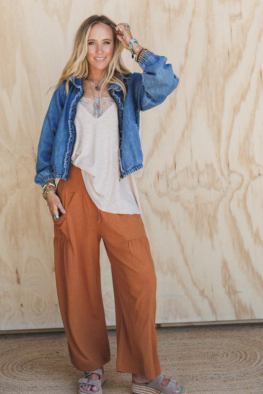 Forever Ruffled 3 Piece Bundle - Camel