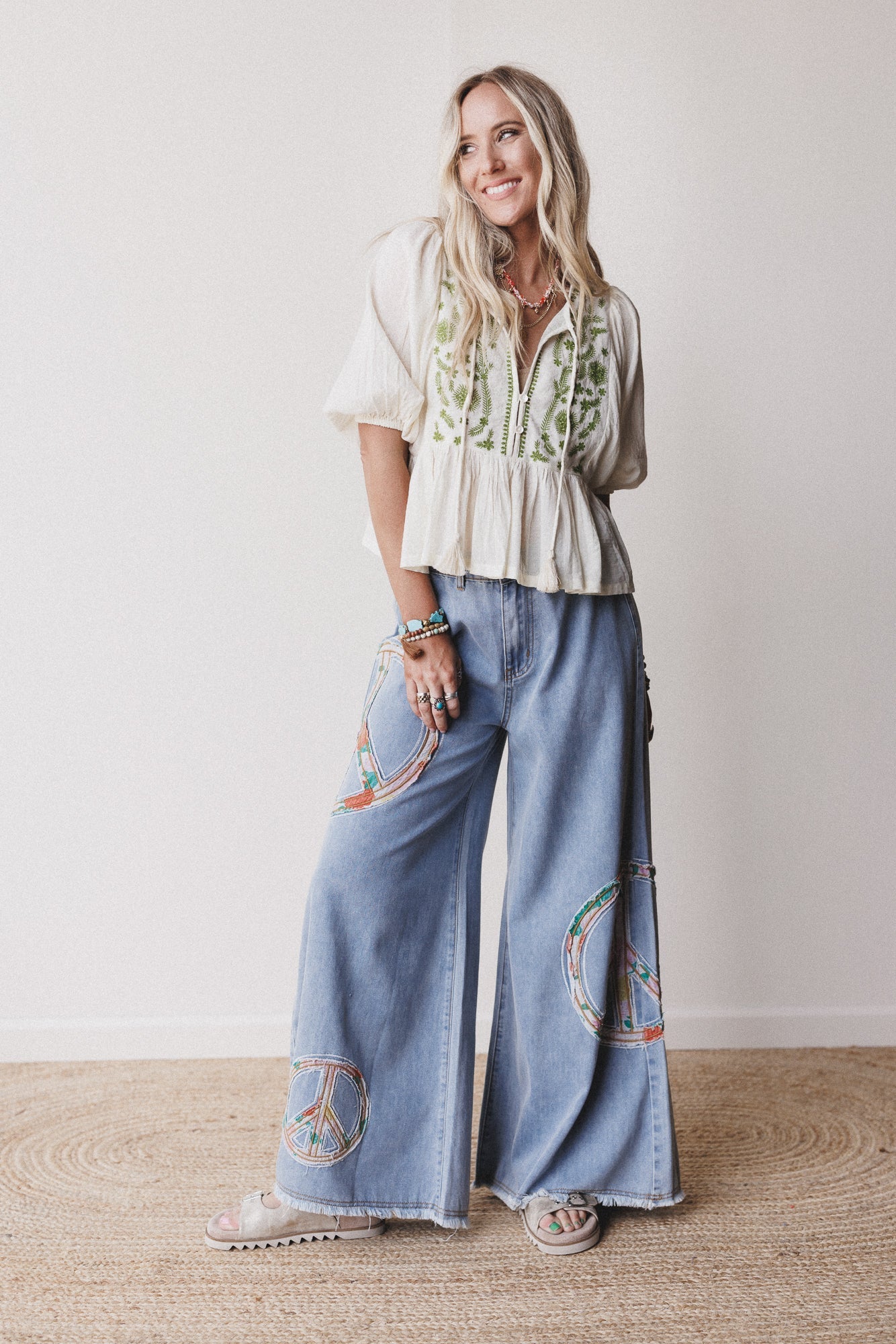 Peace + Florals 3 Piece Bundle - Denim