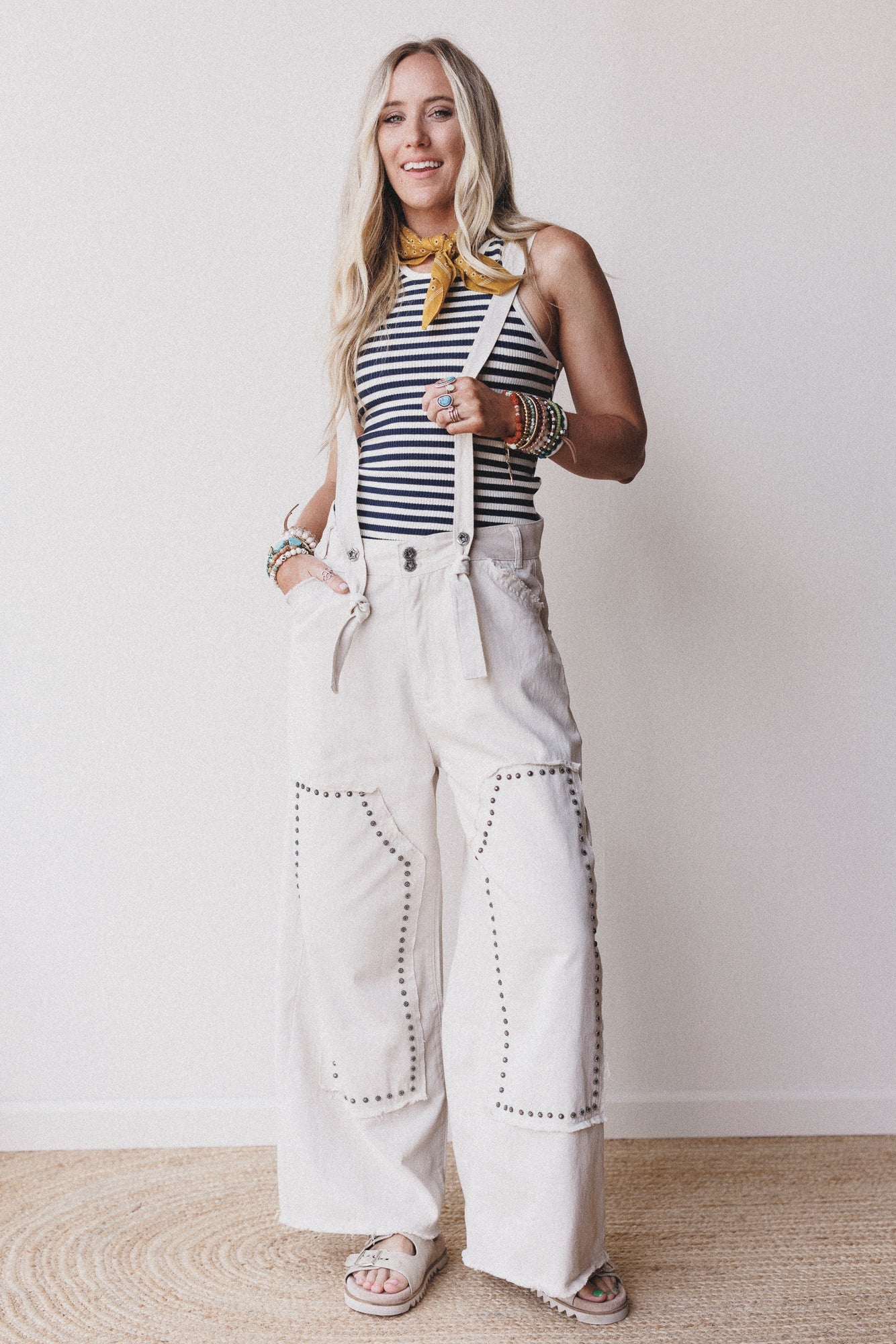 Stripes & Studs 3 Piece Bundle - Beige