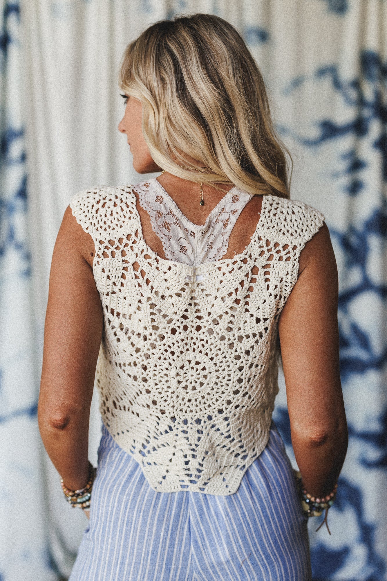Nova Crochet Top - Cream