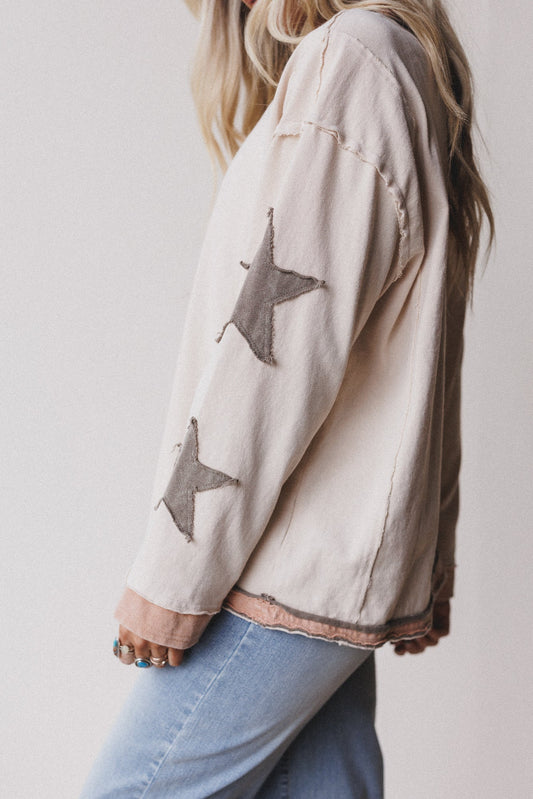 Starry Society Pullover - Oatmeal