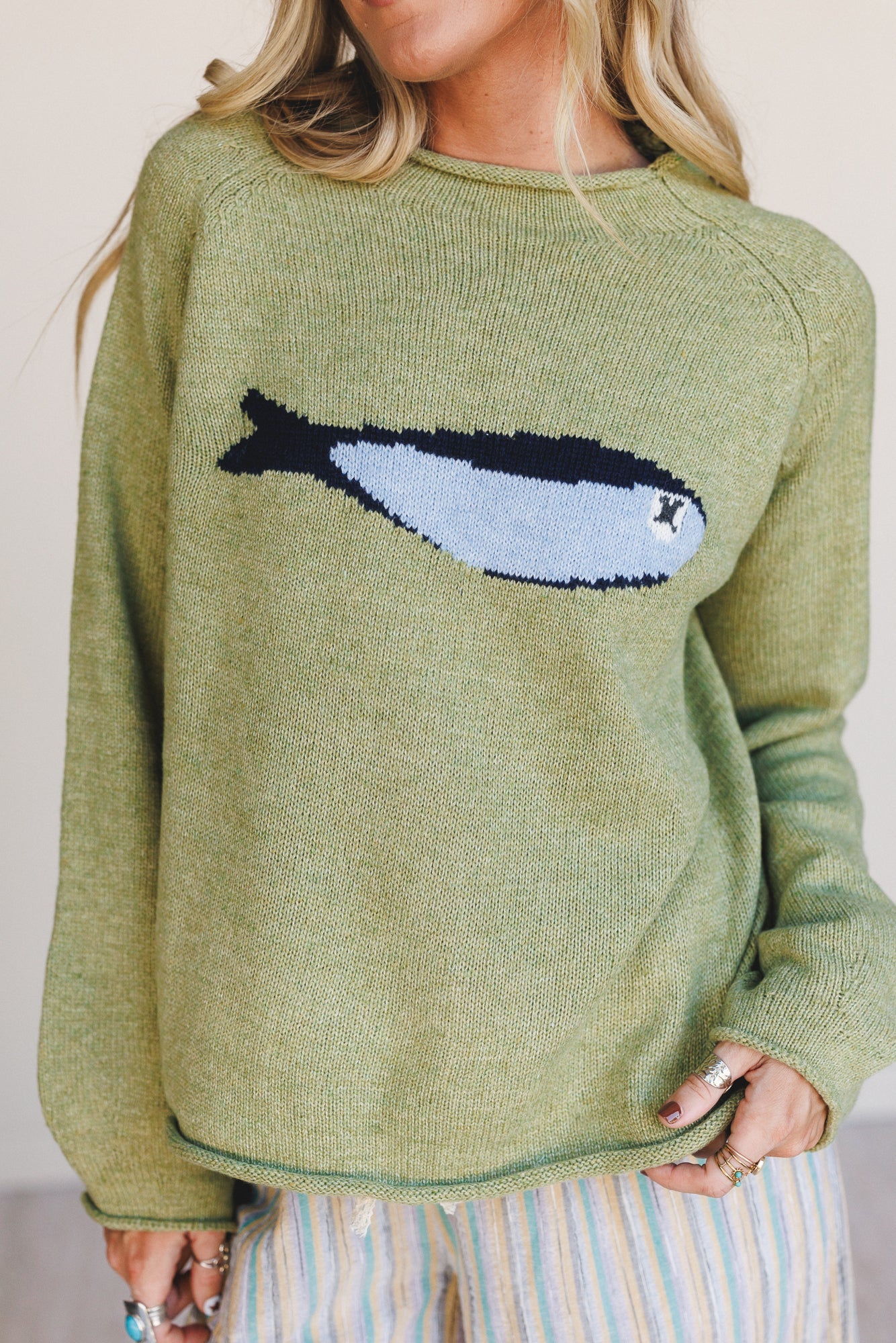 Marine Layers Sweater Top - Olive