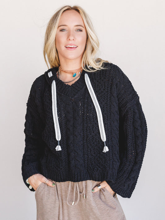 River Tangle Sweater - Black