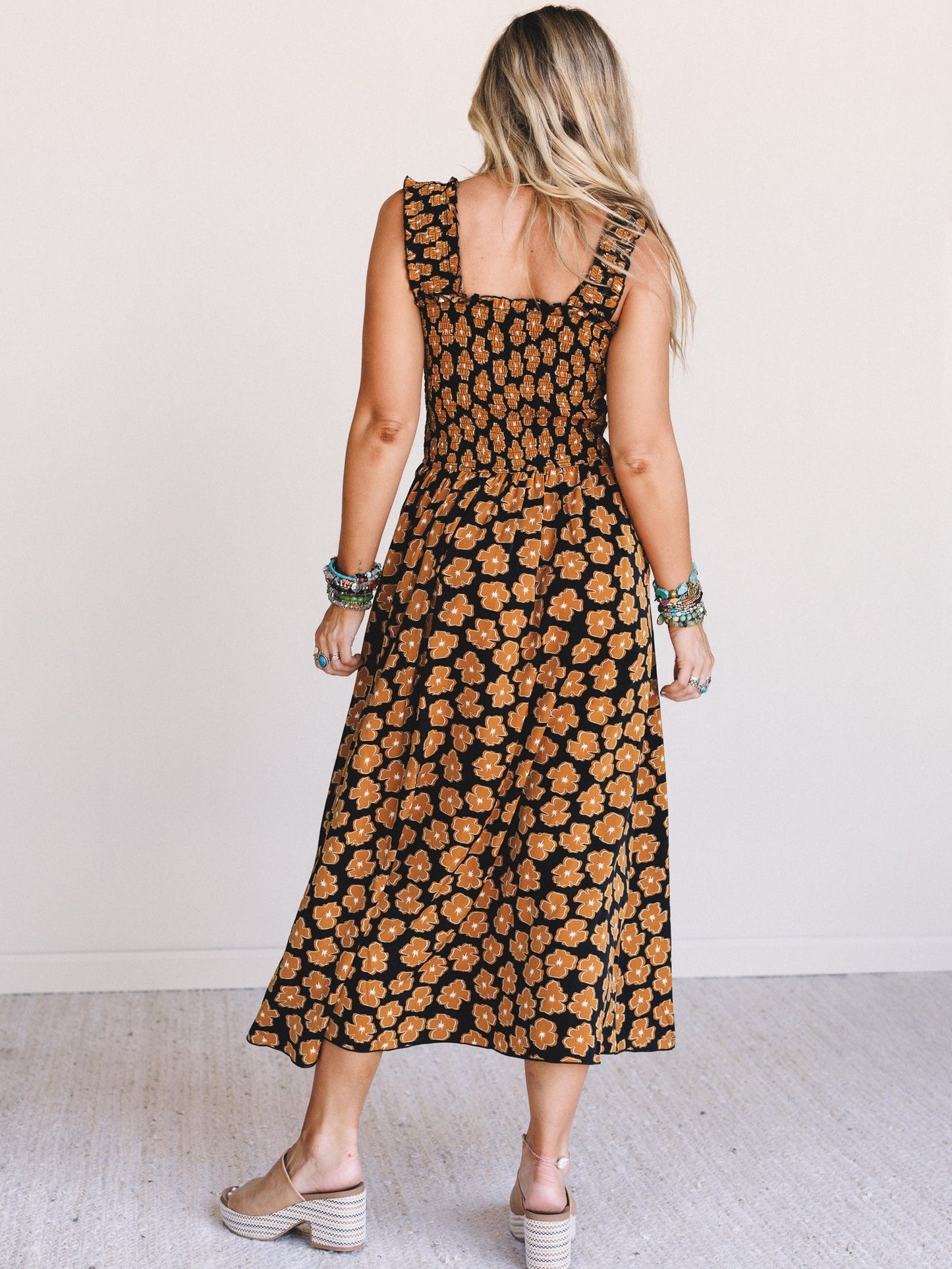 Flower Club Dress - Black