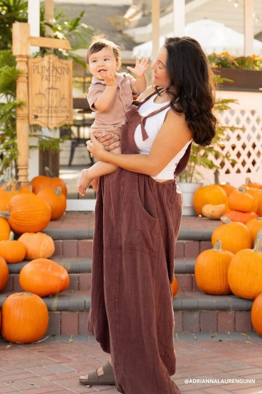Coastal Muse Wide Leg Jumpsuit - Plum