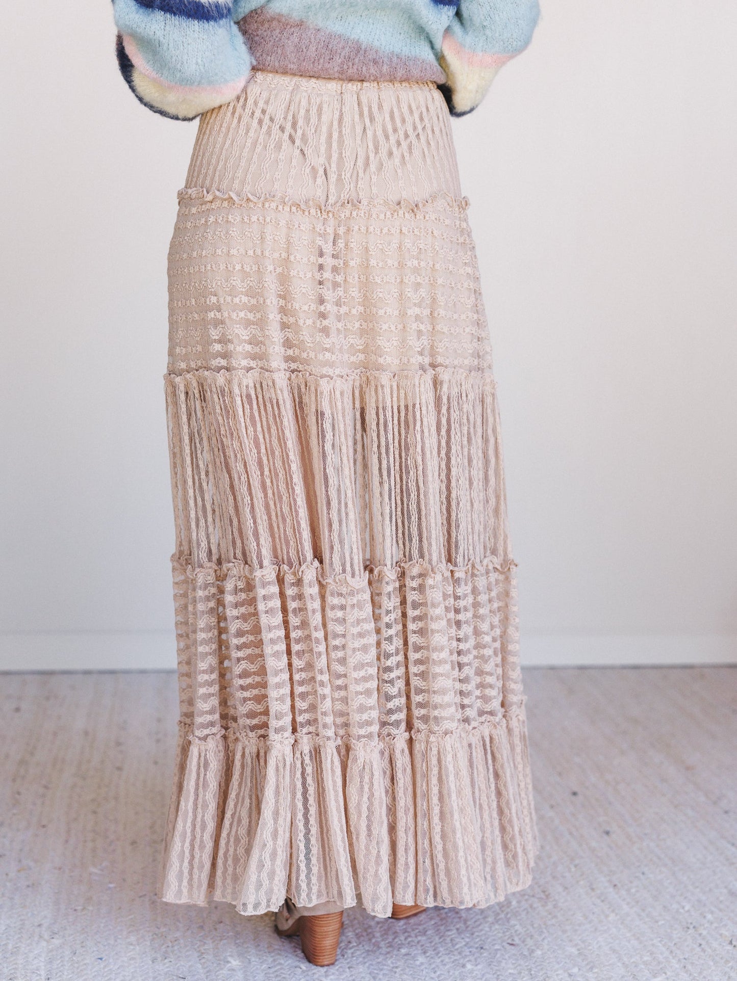 Catch The Drift Skirt - Natural