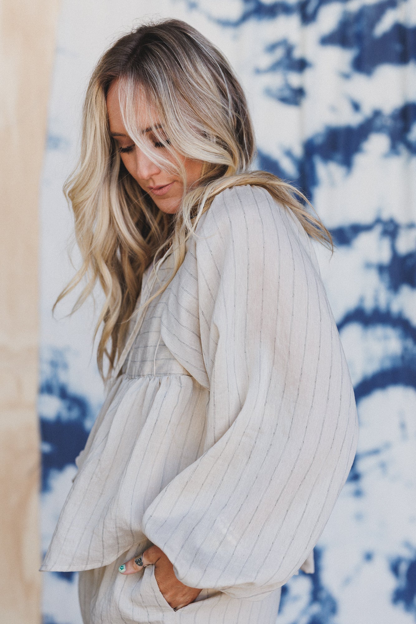 Easy Life Striped 2 Piece Bundle - Oatmeal