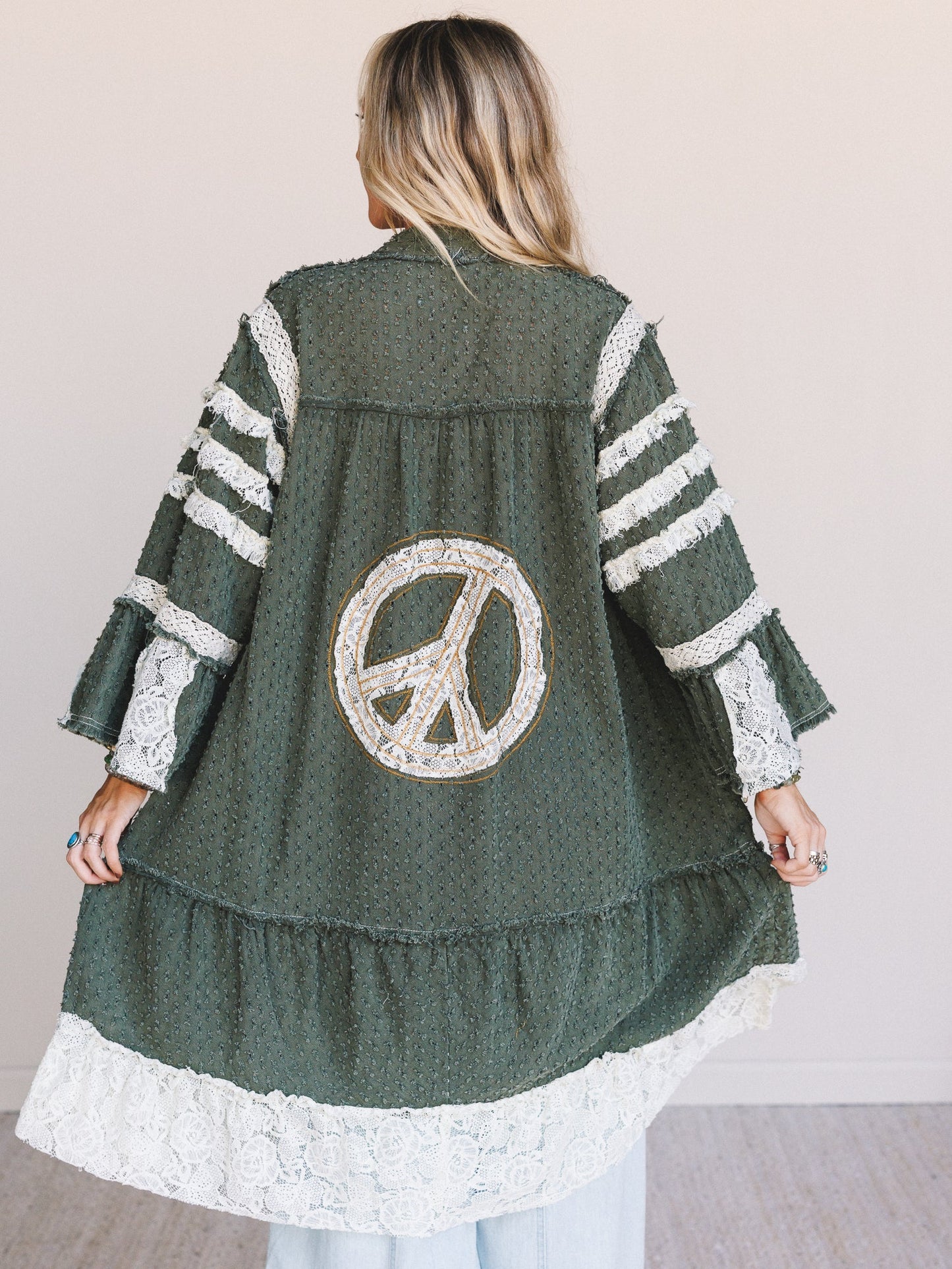 Peace Run Jacket - Olive