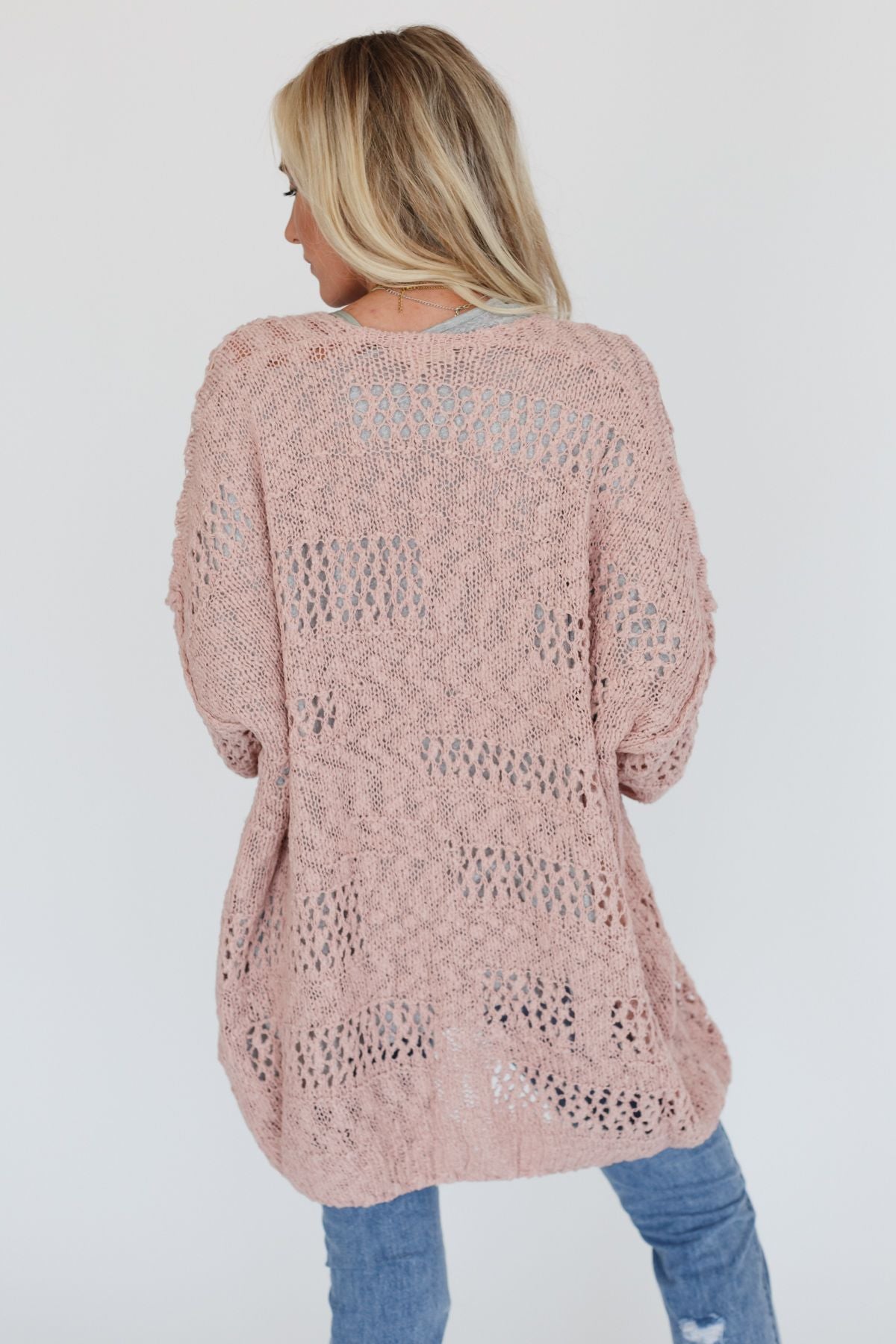 Cara Oversized Cardigan - Pink