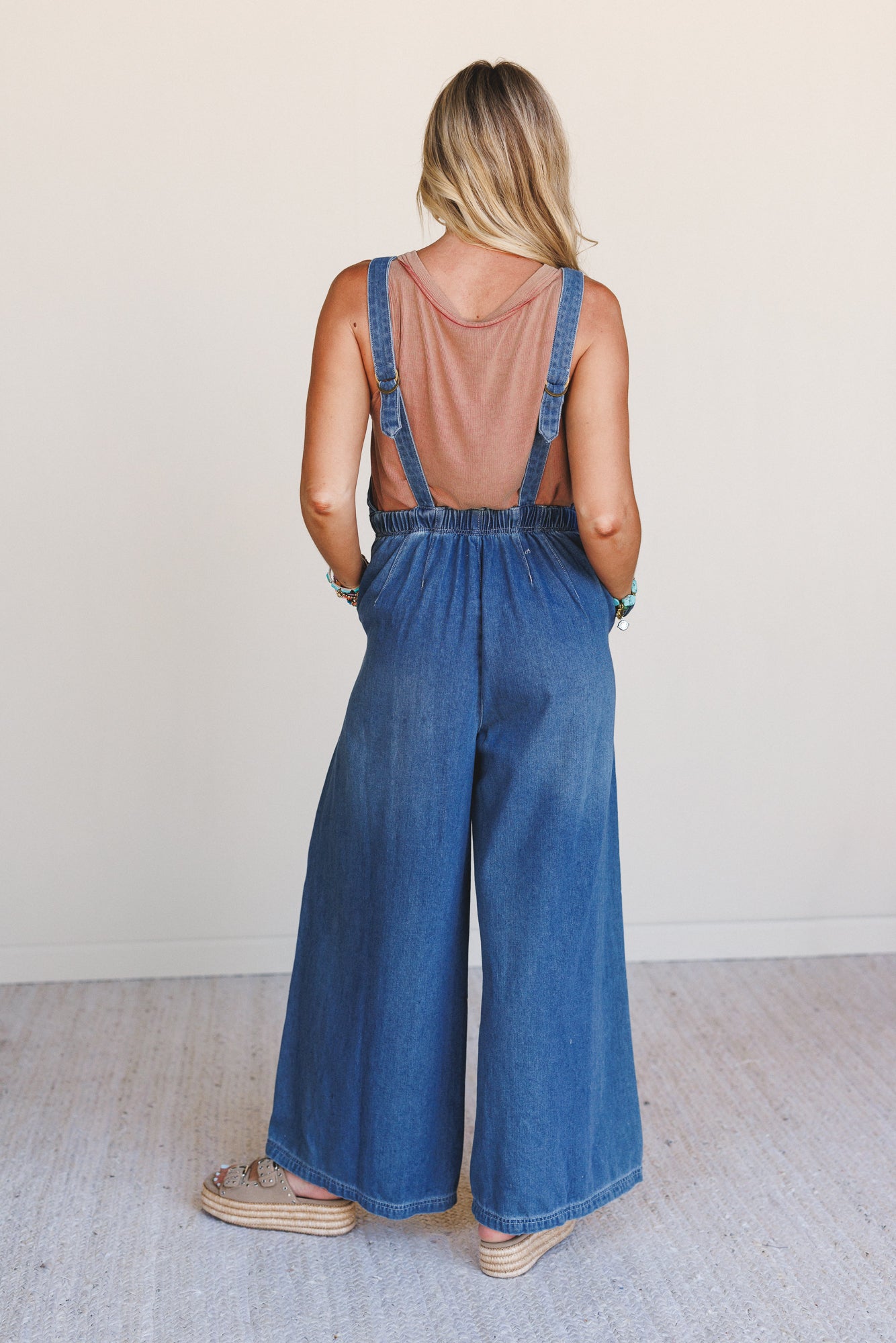 Wild Bay Pocketed Denim Jumpsuit - Medium