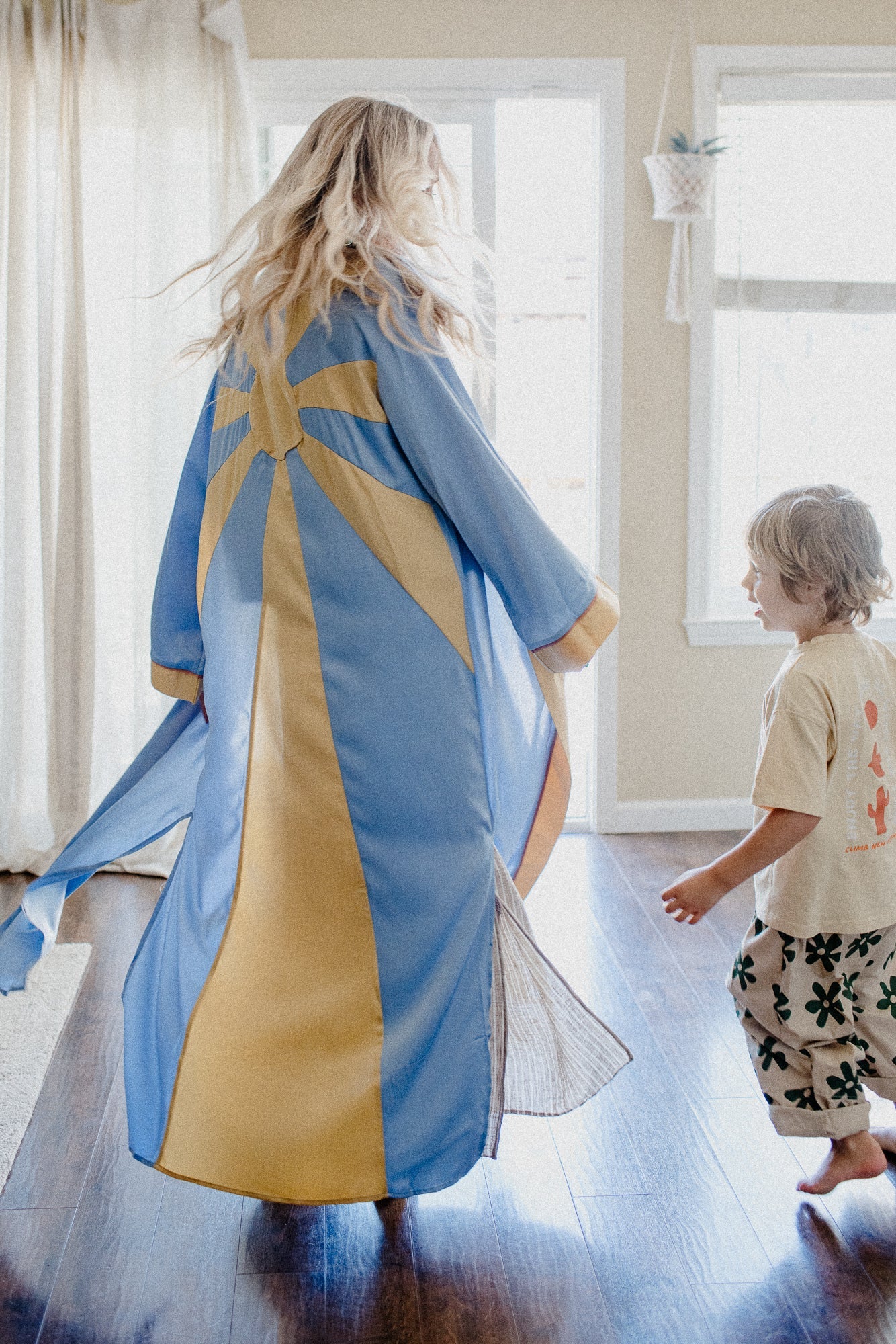 Boho Sunrise Duster - Blue
