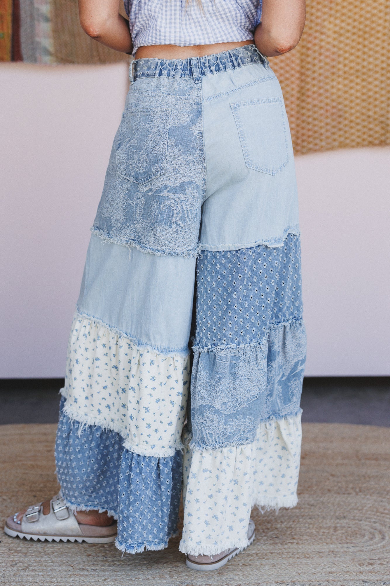 Jane Tiered Pants - Denim