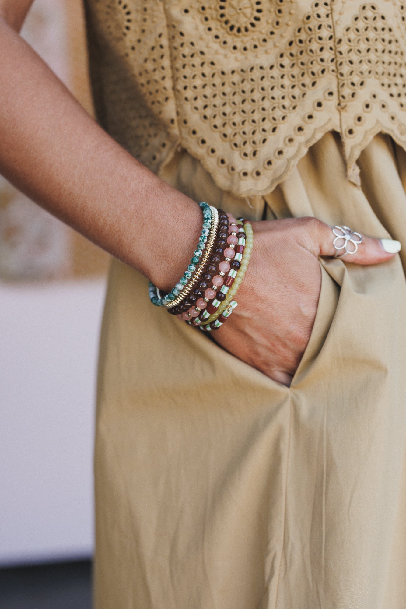 Zyra Bracelet - Red Multi