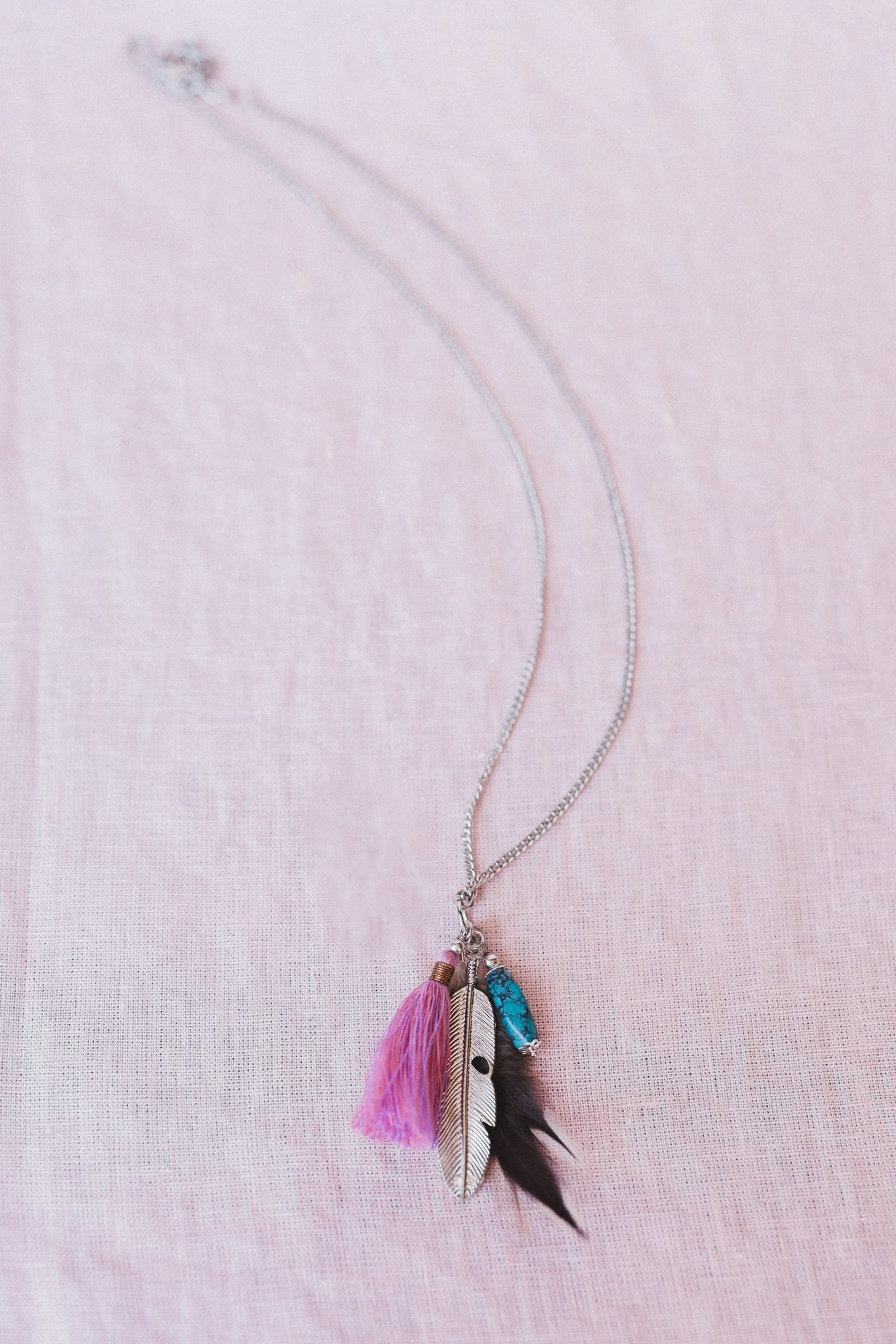 Featherlight Necklace - Purple
